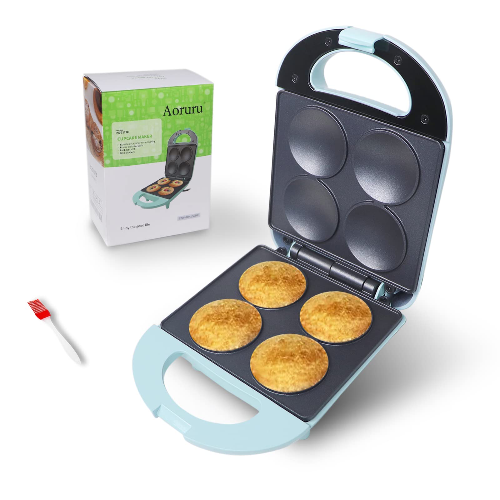 4-Cup Cupcake Maker - Easy Homemade Cupcakes for Parties, Baking & Gifts | Perfect for Birthdays, Holidays & Family Gatherings