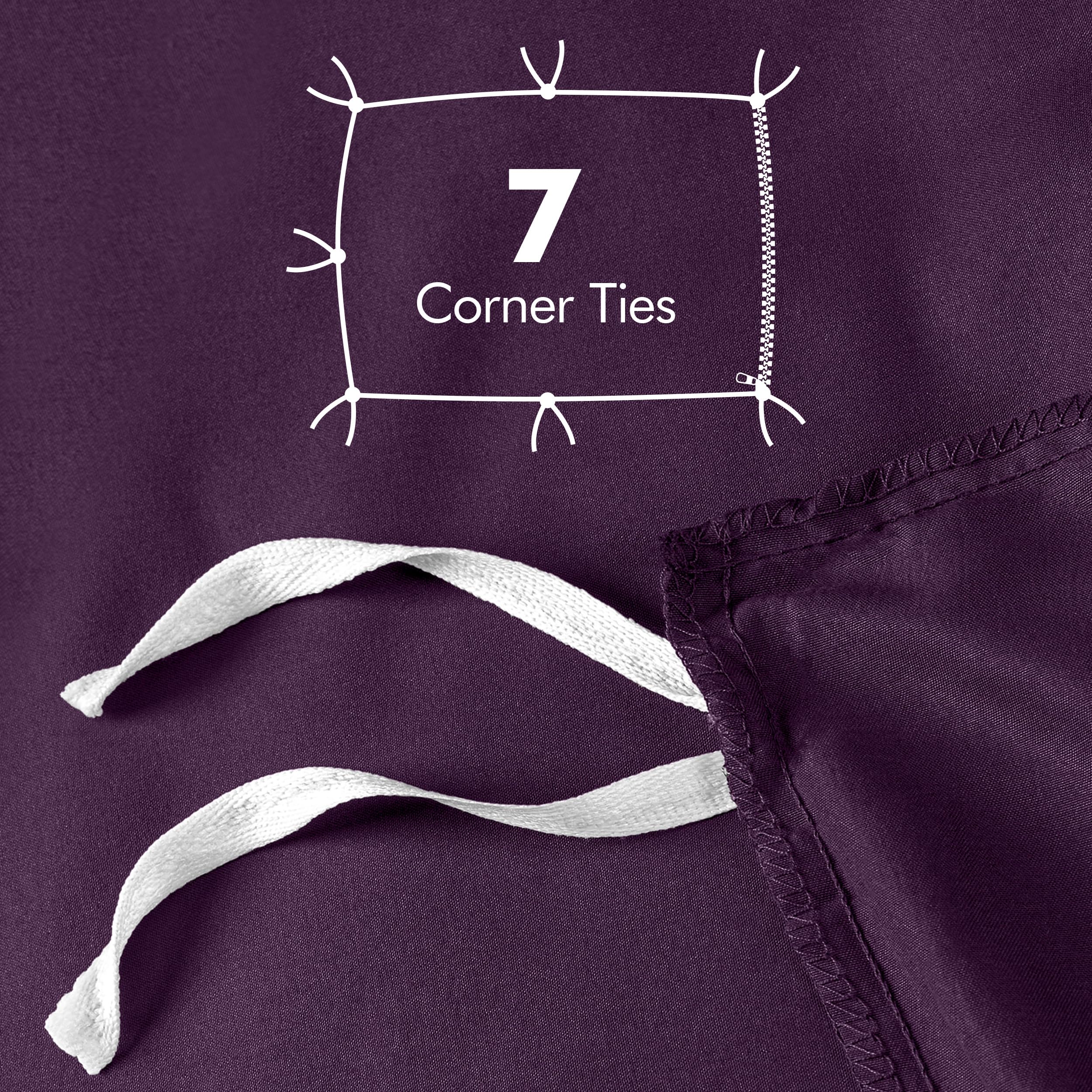 Utopia Bedding King Size Duvet Cover Set - 1 Duvet Cover & 2 Pillow Shams (3-Piece) | Soft Brushed Microfiber with Zipper Closure | 104x90 Inches | Purple | Perfect for Master Bedroom, Guest Room & Luxury Hotel Style Bedding