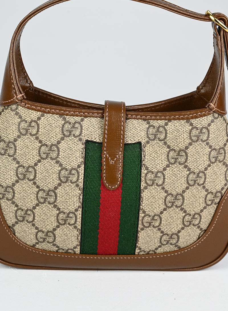 Gucci Jackie Mini Shoulder Bag in Beige - Stylish & Compact for Everyday Use, Work, and Travel