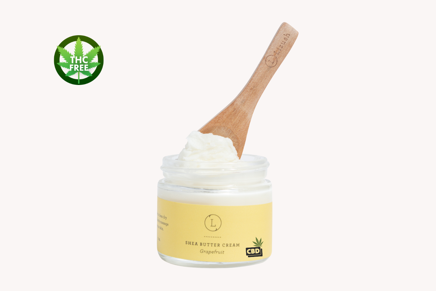 CBD Grapefruit Shea Butter Body Cream - THC Free Moisturizing Lotion for Dry Skin - Hydrating & Nourishing Body Care for Relaxation & Self-Care Routine
