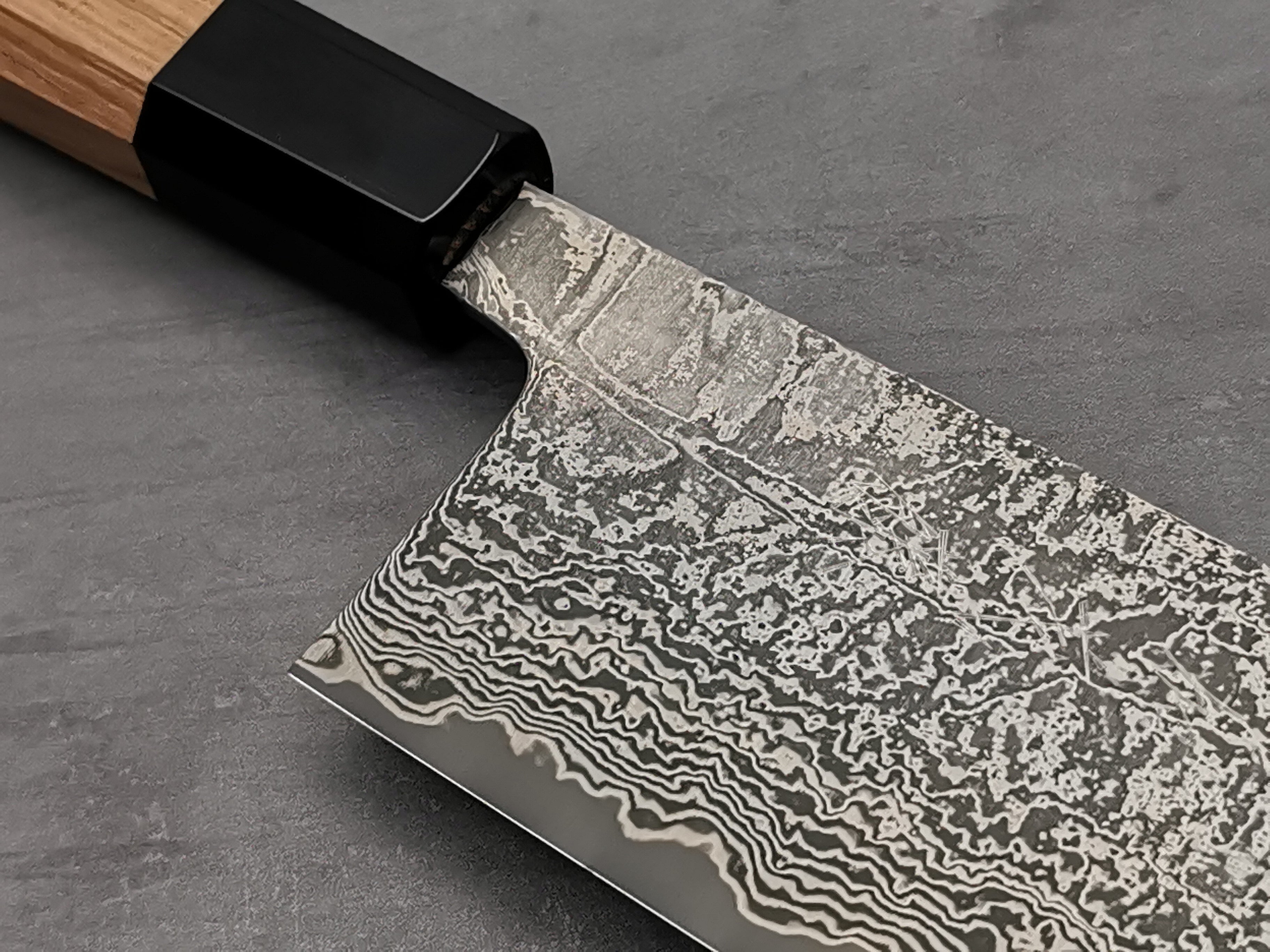 Shiro Kamo SG2 Damascus 180mm Nakiri Japanese Chef Knife - Premium Kitchen Knife for Slicing Vegetables, Fruits & Herbs - Perfect for Home Cooks & Professional Chefs