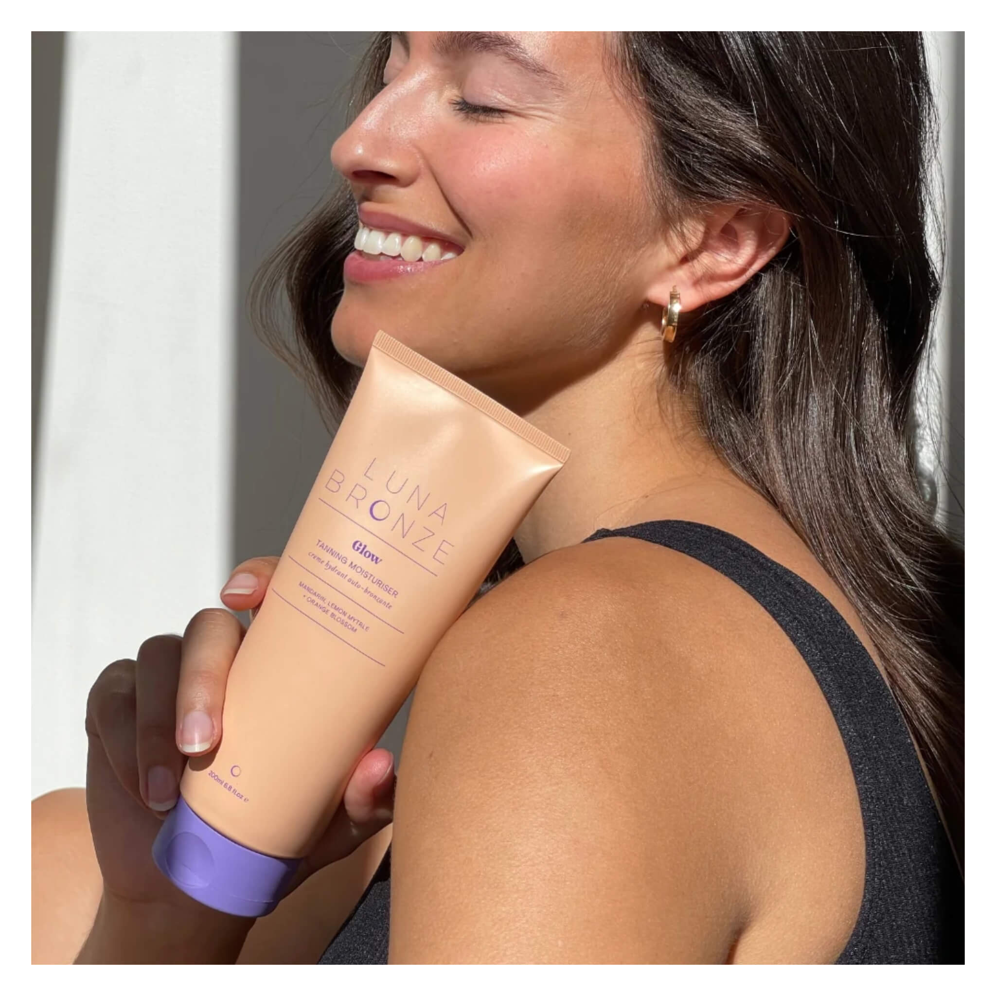 Glow Gradual Tanning Moisturizer - Natural Sun-Kissed Look for Face & Body | Hydrating Self-Tanner for Daily Use at Home, Gym, or Beach