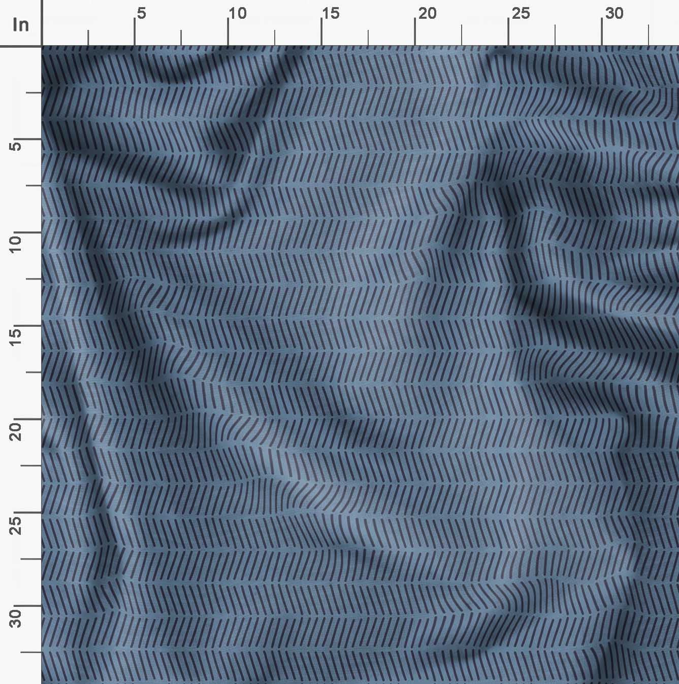 Soimoi Moss Georgette Blue Fabric by The Yard - 42 Inch Wide Geometric Print Fabric for Dresses, Curtains & Home Decor - Lightweight Fashion & Upholstery Material