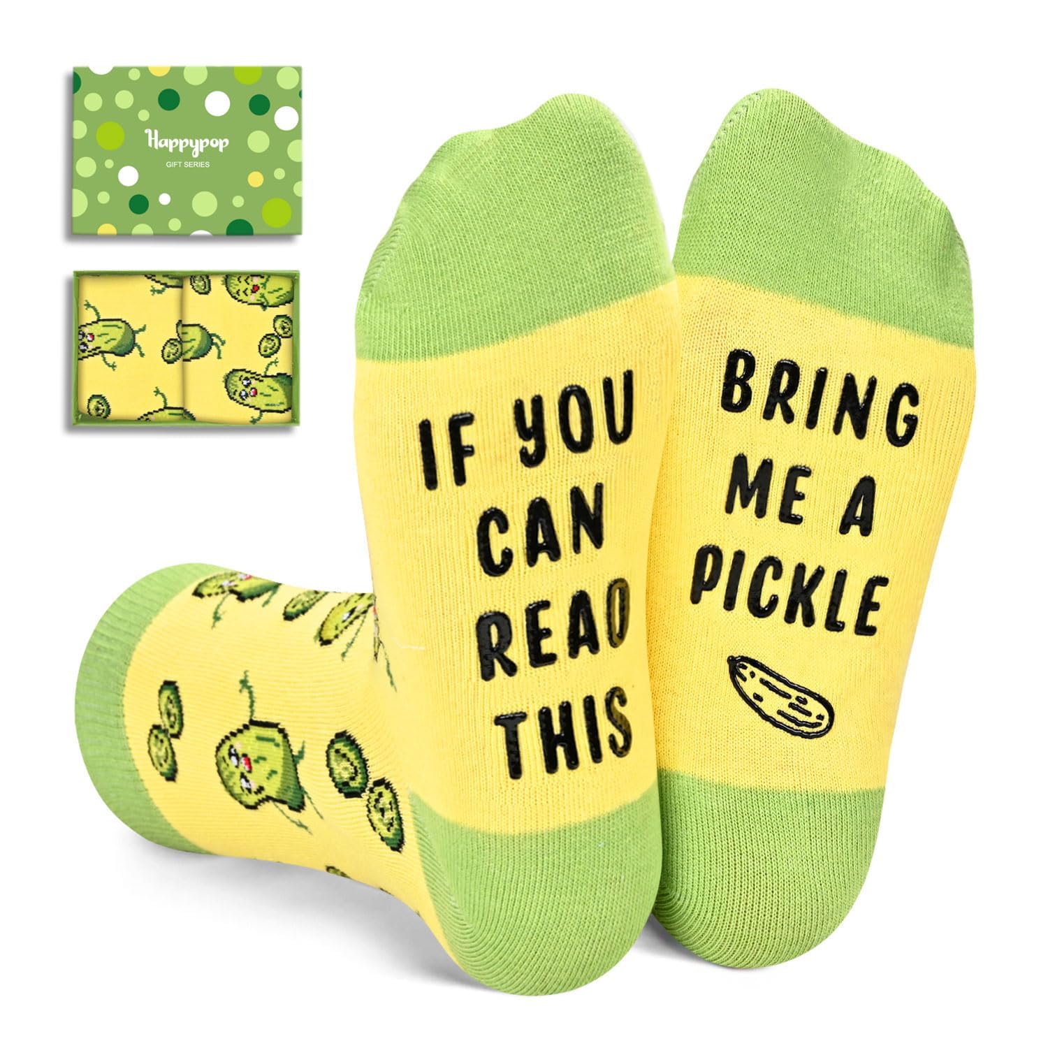 Funny Novelty Socks for Kids - Crazy Pickle Ice Cream Silly Socks Gift for Boys & Girls | Perfect for Birthday Presents, Christmas Gifts & School Dress Up Days