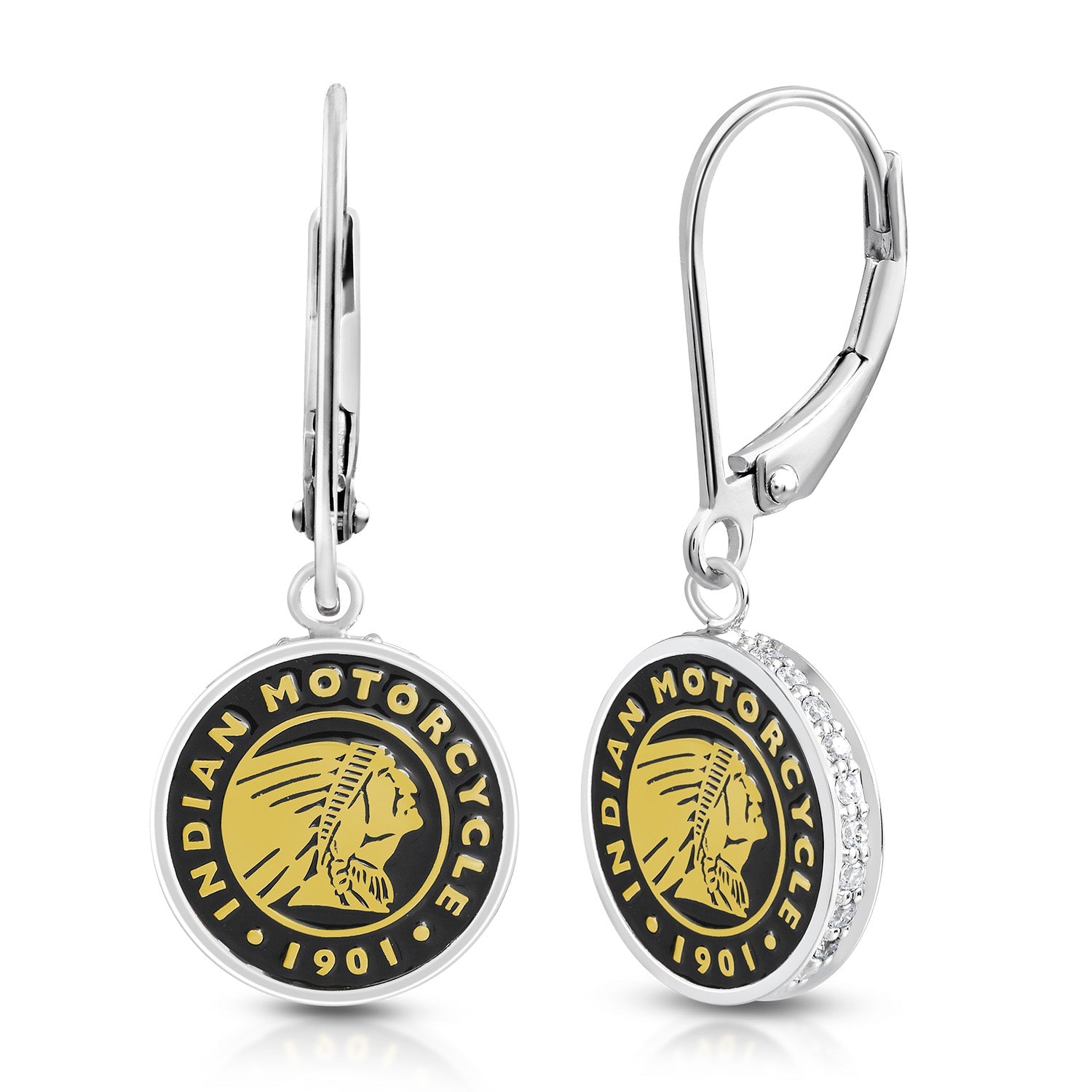Roundel Headdress Gold & Bling Drop Earrings - Elegant Bohemian Jewelry for Women | Perfect for Festivals, Parties, and Special Occasions