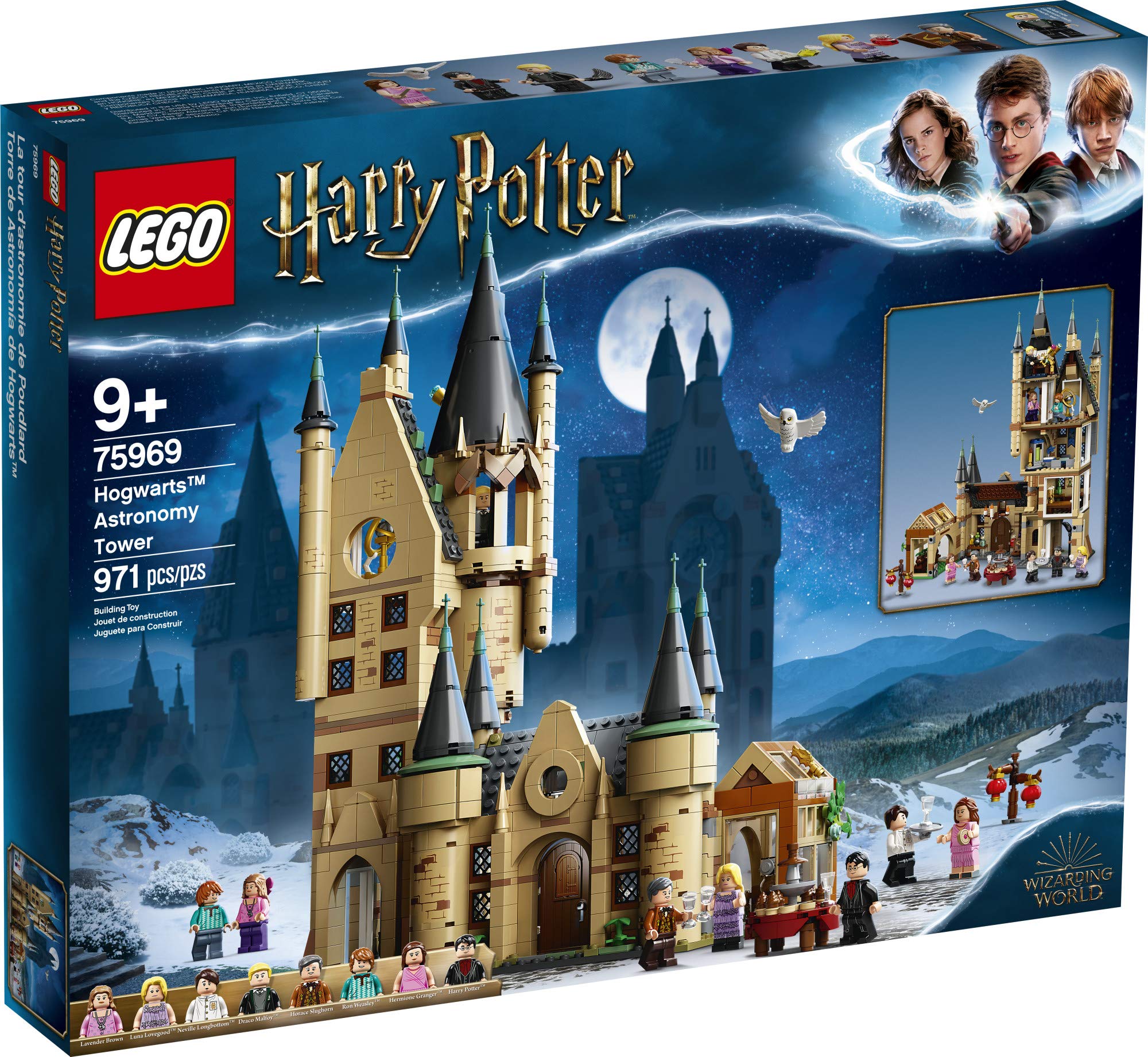 LEGO Harry Potter Hogwarts Astronomy Tower 75969 Building Set - 8 Minifigures Including Harry Potter & Draco Malfoy | Wizarding World Castle Playset | STEM Educational Toy for Kids | Perfect Birthday Gift for Boys & Girls | Creative Play & Collectible Display