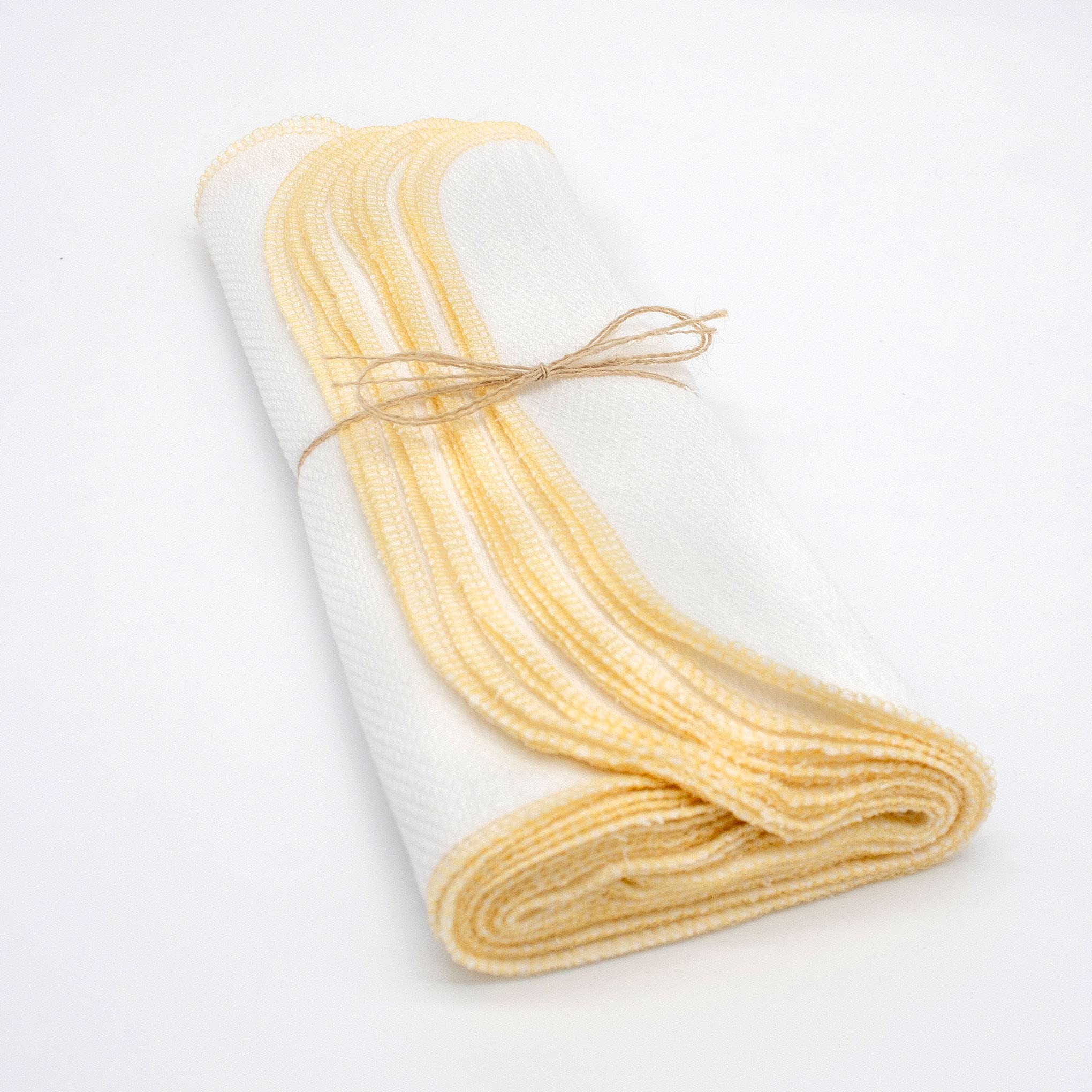 Eco-Friendly Reusable Paper Towels - 12 Pack Washable Kitchen Towels for Cleaning, Spills & Messes (Lemon Bright White) | Sustainable Alternative to Disposable Paper Towels for Home & Office Use