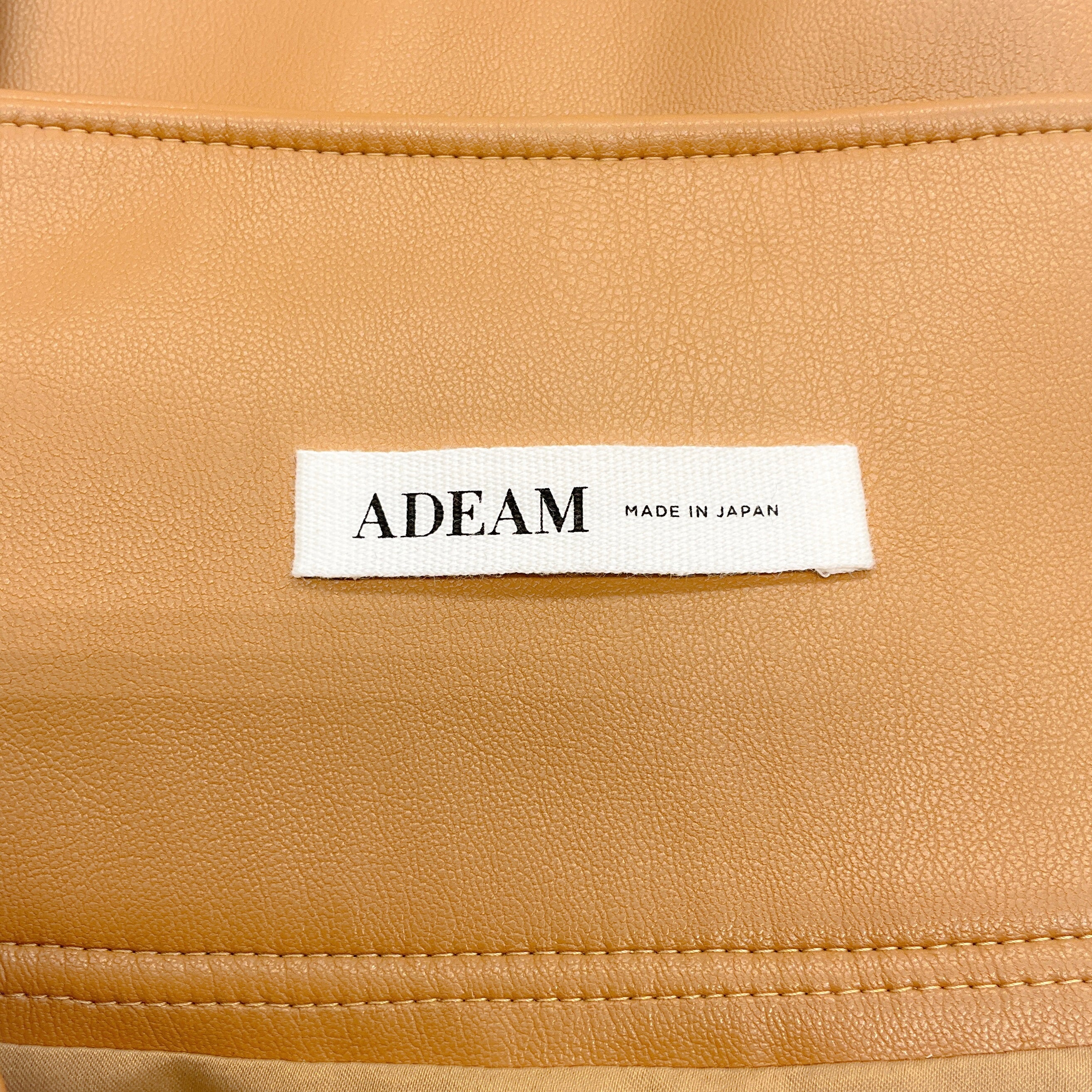 Adeam Women's Camel Faux Leather Asymmetric Hem Midi Skirt - Perfect for Office Wear, Night Out & Fall Fashion
