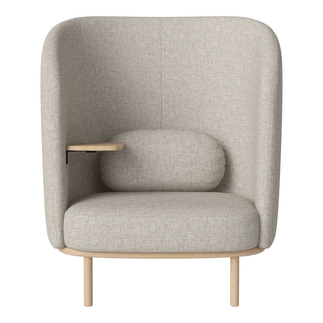 Fuuga Nesting Armchair with Table - Space Saving Modern Lounge Chair for Small Apartments, Living Room, and Office - Perfect for Relaxing, Reading, and Entertaining Guests