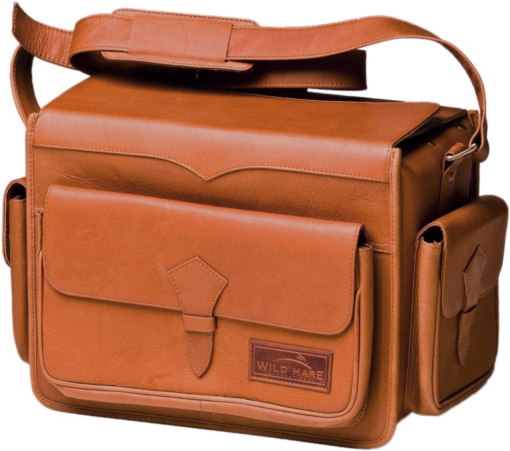 Premium Wild Hare Shooting Gear Leather Range Bag - Durable Tactical Range Accessories for Pistol & Rifle Ammo Storage | Perfect for Hunting, Shooting Range & Outdoor Sports