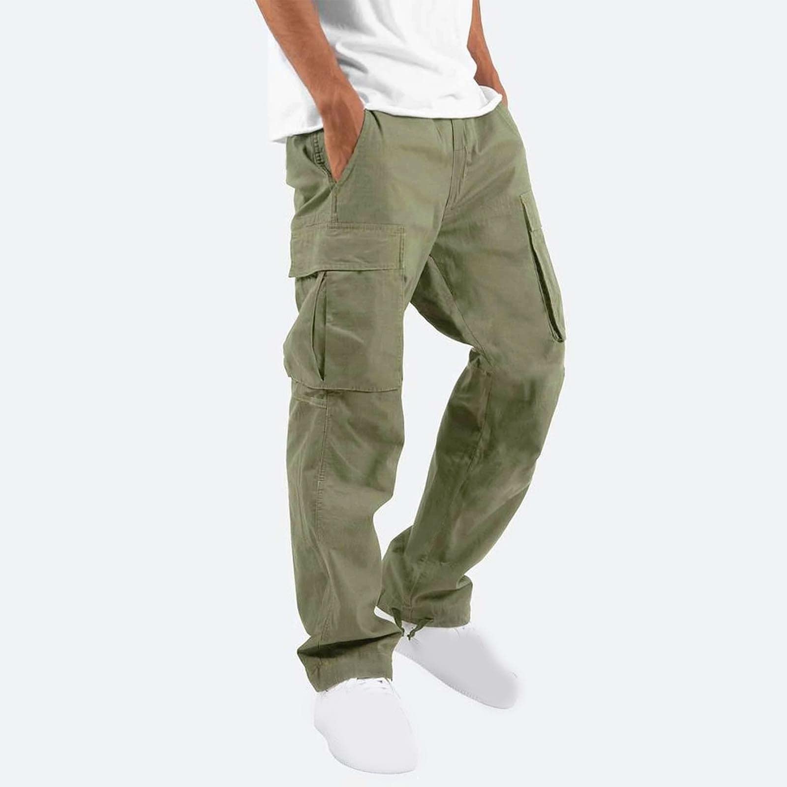 **Men's Lightweight Cargo Pants - Casual Outdoor Hiking & Athletic Joggers for Loose Fit - Perfect for Sports, Travel & Everyday Wear**