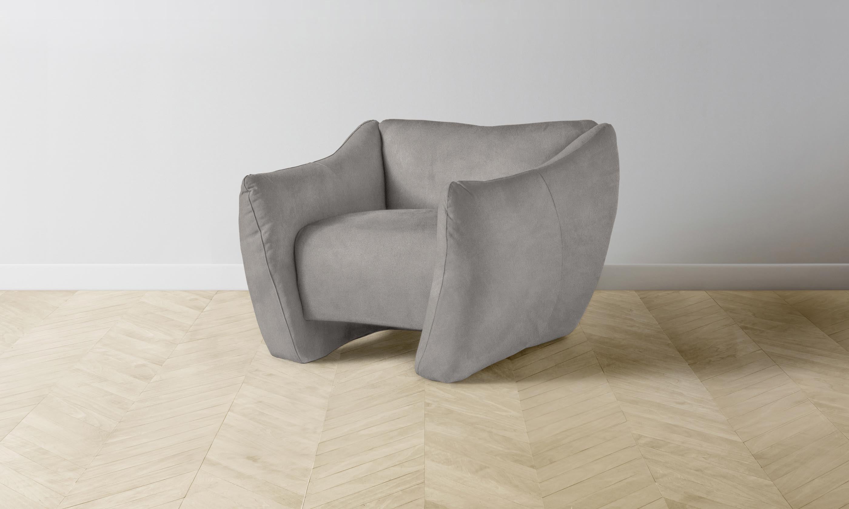 Premium Nubuck Leather Bond Chair in Asphalt Gray - Modern Office & Living Room Seating for Home & Workspace