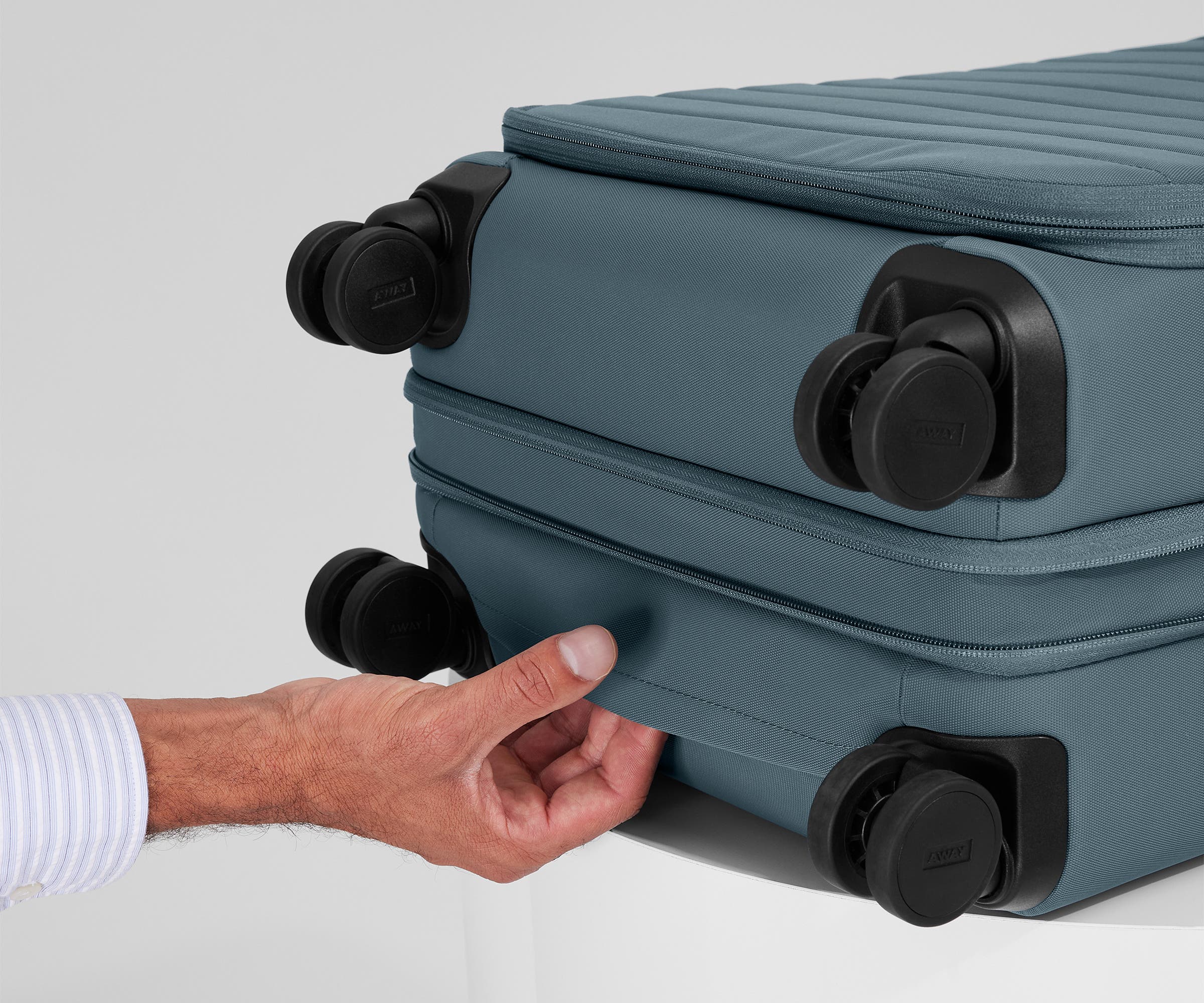 Coast Blue Softside Bigger Carry On Luggage - Perfect for Air Travel & Weekend Getaways