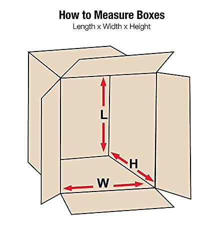 BOX USA 13x10x13 Medium Moving Boxes - 25-Pack Corrugated Cardboard Boxes for Packing, Shipping & Storage | Perfect for Home Moves, Office Relocation & Warehouse Organization