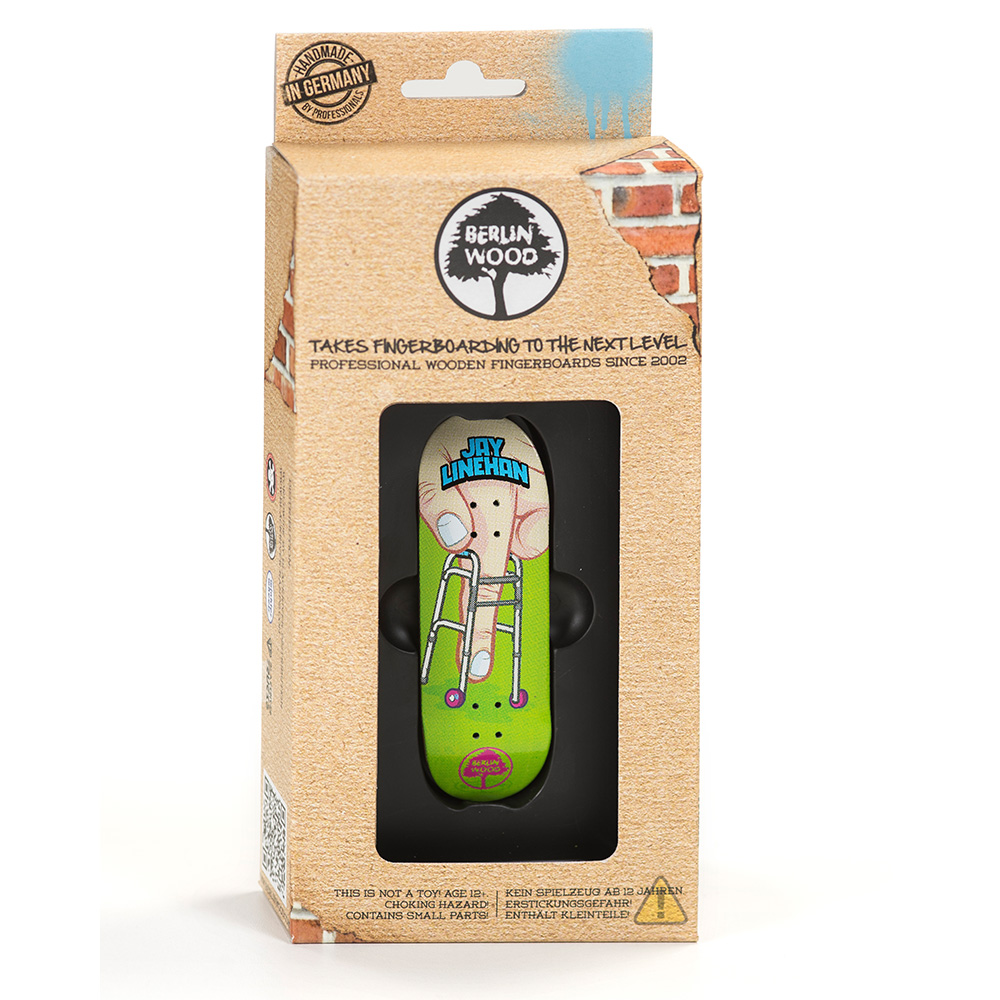 Berlinwood Fingerboard Deck - Jay Walker Pro Model | Premium Fingerboard for Skateboarding Enthusiasts | Perfect for Tricks, Practice & Collecting