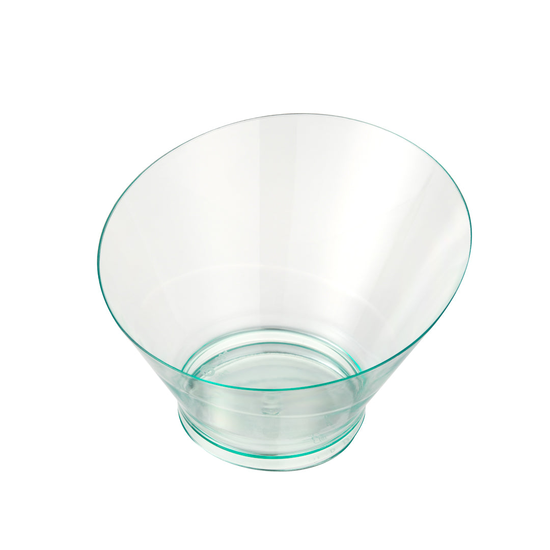 5 oz Round Seagreen Plastic Small Incline Bowl - 3.75