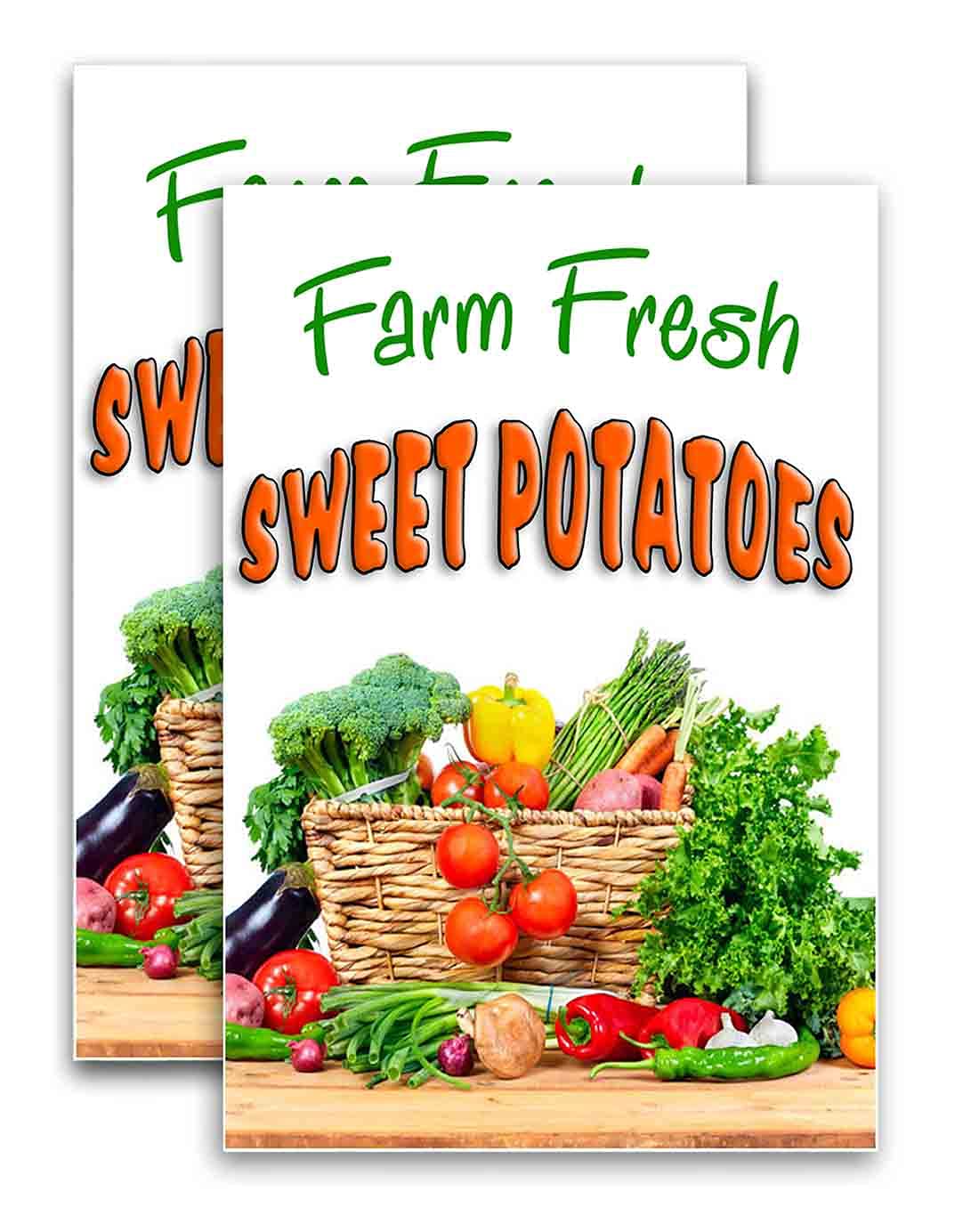 Farm Fresh Sweet Potatoes Vinyl Decal (24