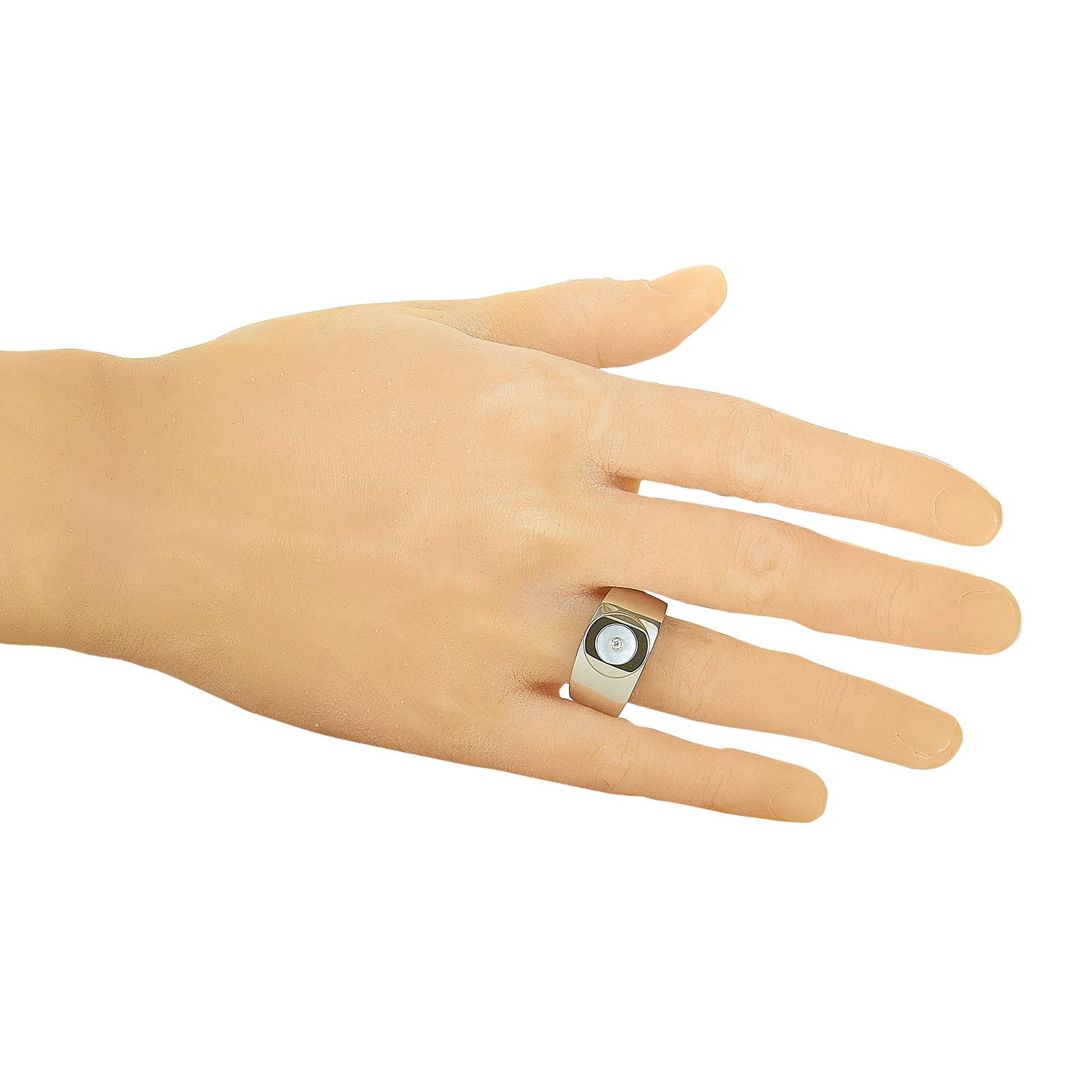 Exquisite Sterling Silver Diamond & Mother of Pearl Ring for Women | Elegant Jewelry Gift for Anniversary, Wedding, or Special Occasion | Handmade 925 Silver Ring with Genuine Pearls