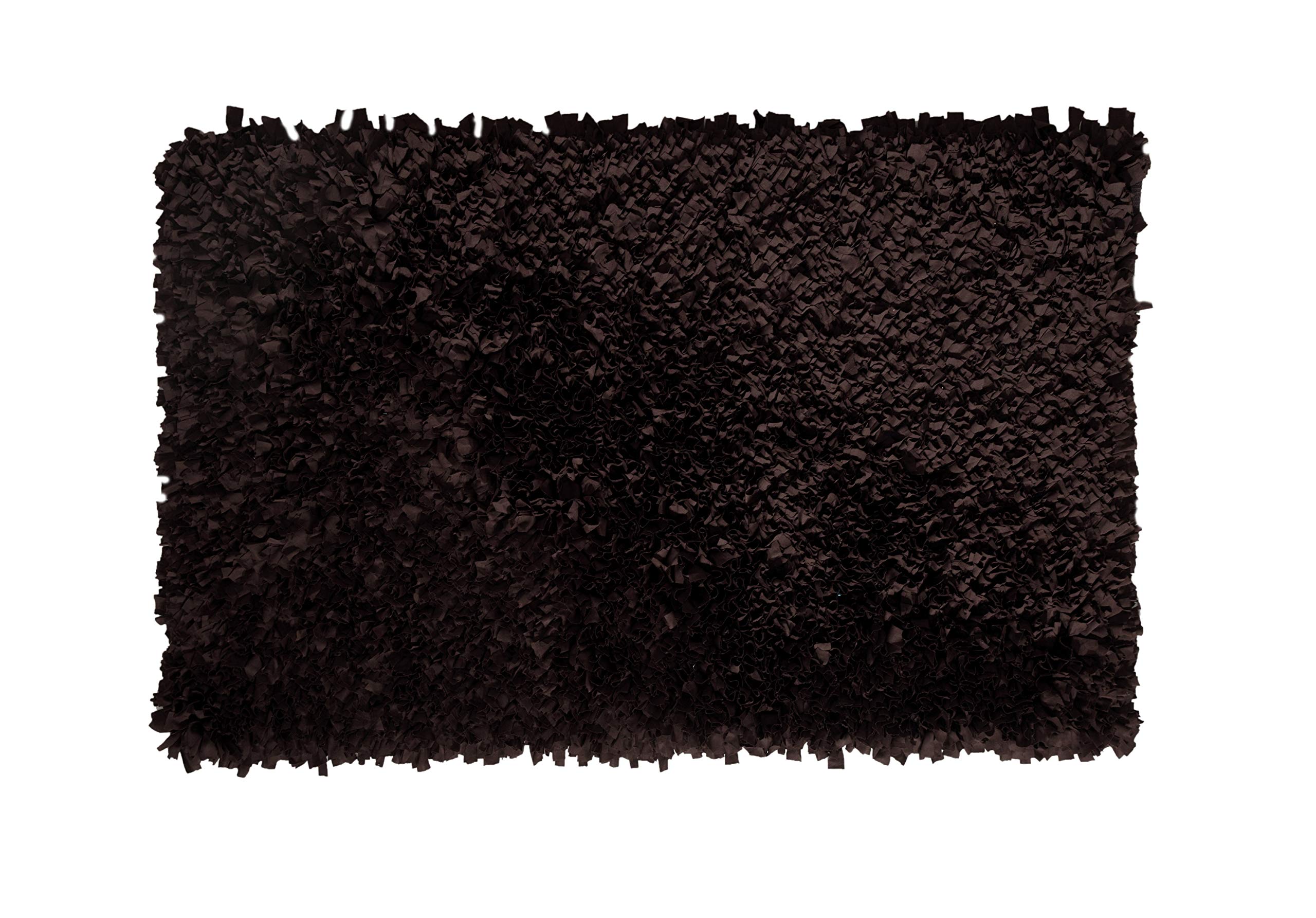 Premium Soft Jersey Shaggy Area Rug for Living Room - Machine Washable, Non-Slip, Foldable Indoor Carpet - Easy Clean Home Decor (3'5