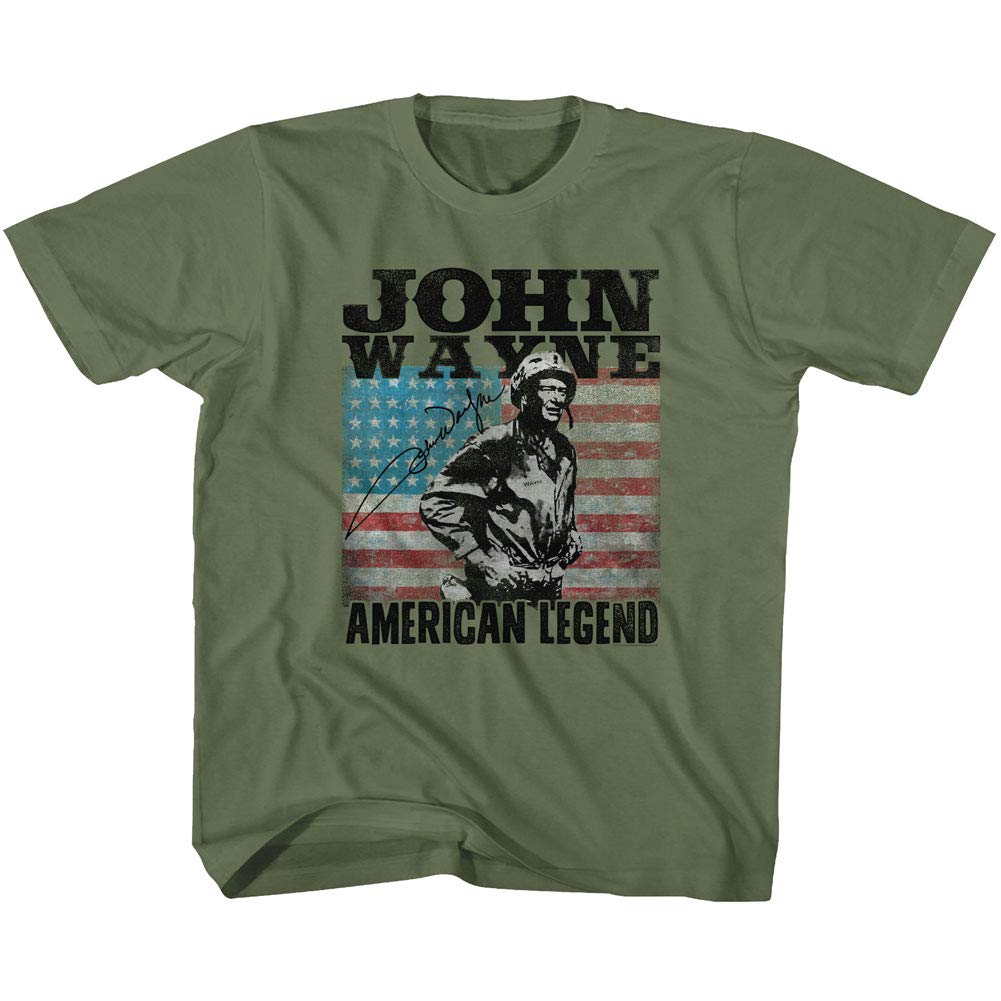 John Wayne American Legend Hollywood Icon Actor USA Flag Toddler T-Shirt - Patriotic Baby Clothes for Boys & Girls - Perfect for 4th of July, Memorial Day & Family Events