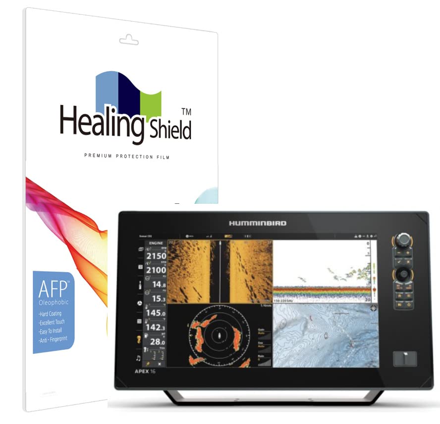 Premium Oleophobic Coating Screen Protector for HUMMINBIRD APEX 16 - Anti-Scratch Clear LCD Guard & Healing Shield Film | Perfect for Marine Navigation & Outdoor Fishing Adventures