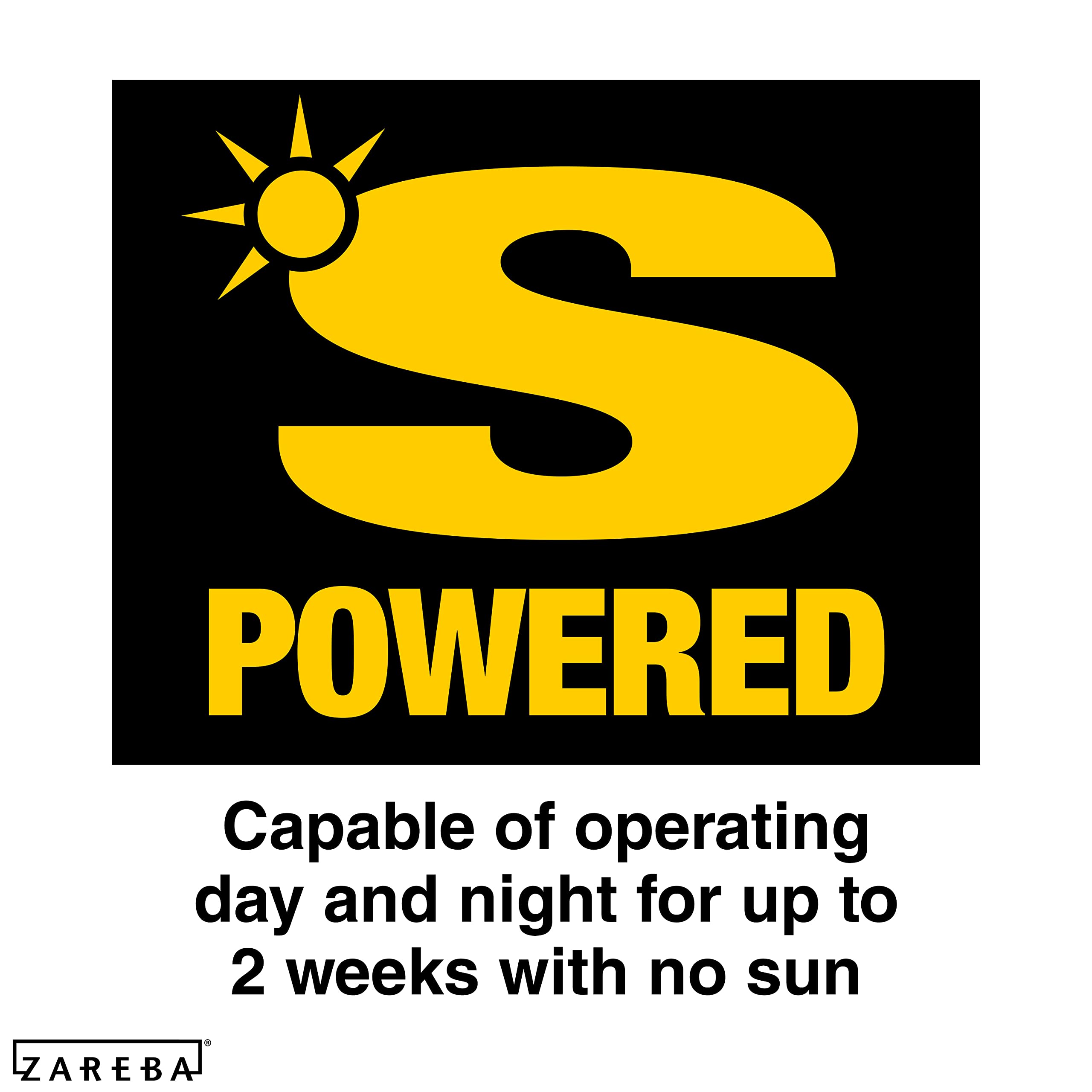 Zareba ESP5M-Z 5 Mile Solar Powered Electric Fence Charger - Low Impedance Animal Containment Energizer for Livestock Protection & Predator Control (Black) - Ideal for Farms, Ranches & Pastures