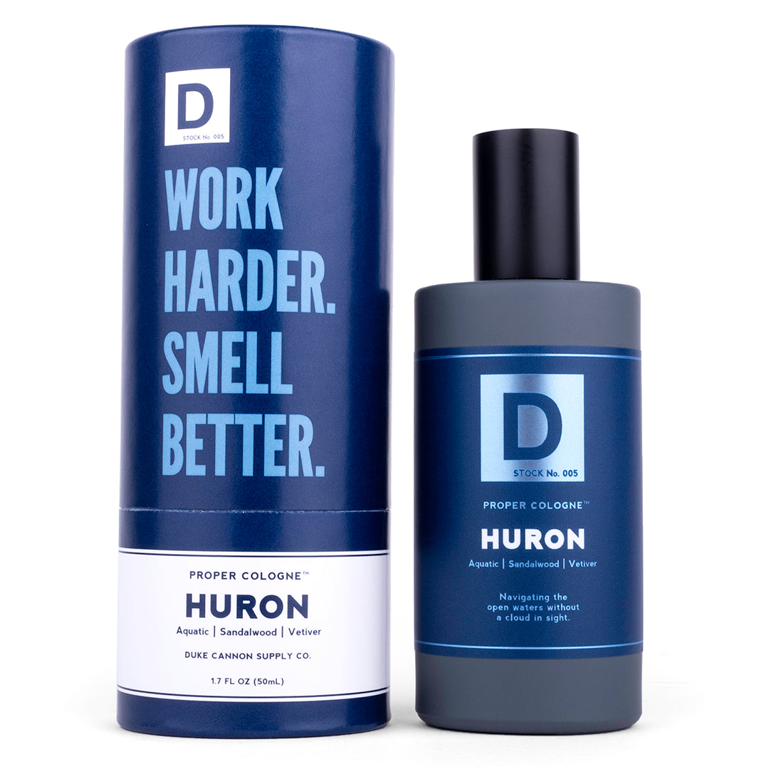 Duke Cannon Huron Proper Cologne for Men - Premium Long Lasting Fragrance for Everyday Wear & Special Occasions