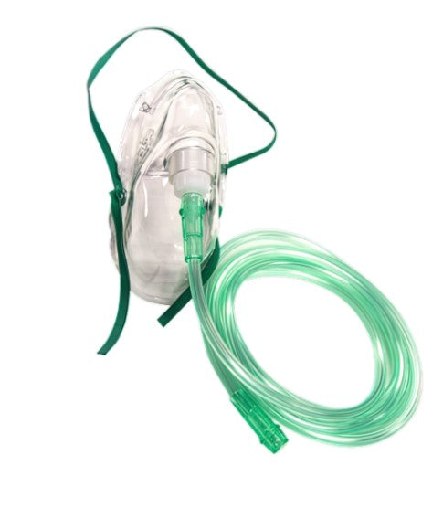 Adult Oxygen Therapy Mask with Tubing - Comfortable Nasal Cannula for Home & Travel Use - Perfect for COPD, Sleep Apnea & Respiratory Support