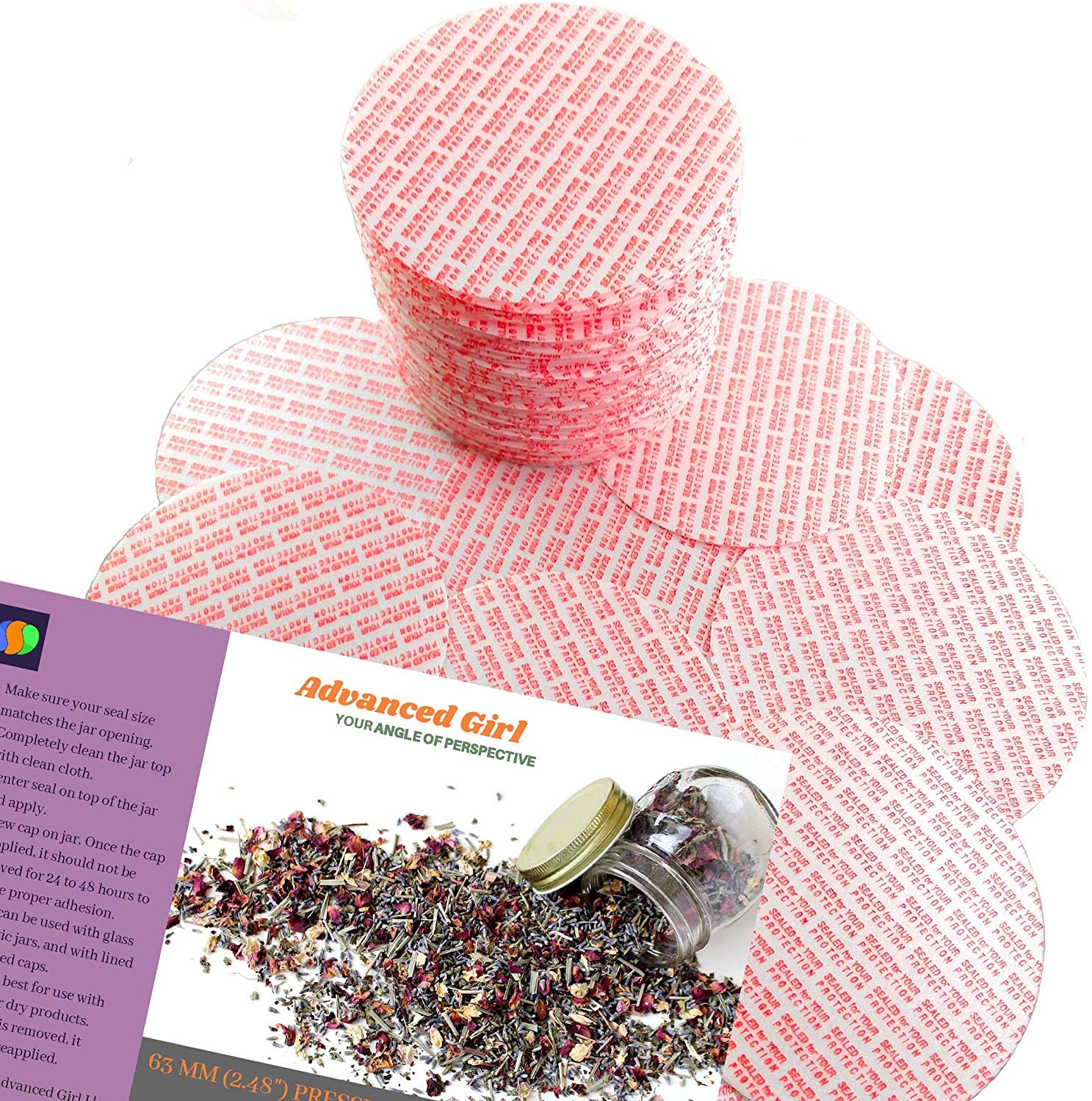 Pressure Sensitive Torque Activated Seals Cap Liners - 63mm (2.48