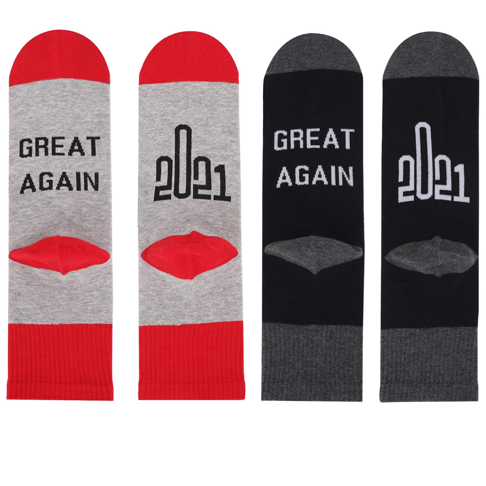 2020 Sucks Funny Novelty Socks - 2 Pack Unisex Cotton Crew Socks for Men & Women | Crazy Fashion Socks for Christmas Gifts, Office Humor & Casual Wear