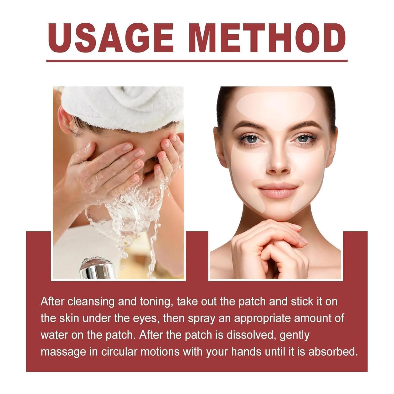 **Jinshane Korean Collagen Mask Set - Conopeptide Freeze-Dried Forehead Mask & Cheek Filling Serum, Soluble Hydrating Face Lifting Film (2-Pack) for Anti-Aging & Skin Rejuvenation – Perfect for Daily Skincare & Spa Treatments**