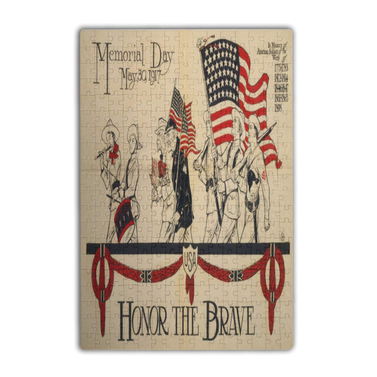 300-Piece Jigsaw Puzzle for Adults - Challenging Stephen Foster Memorial Day Puzzle - Perfect for Family Game Night, Stress Relief & Brain Training