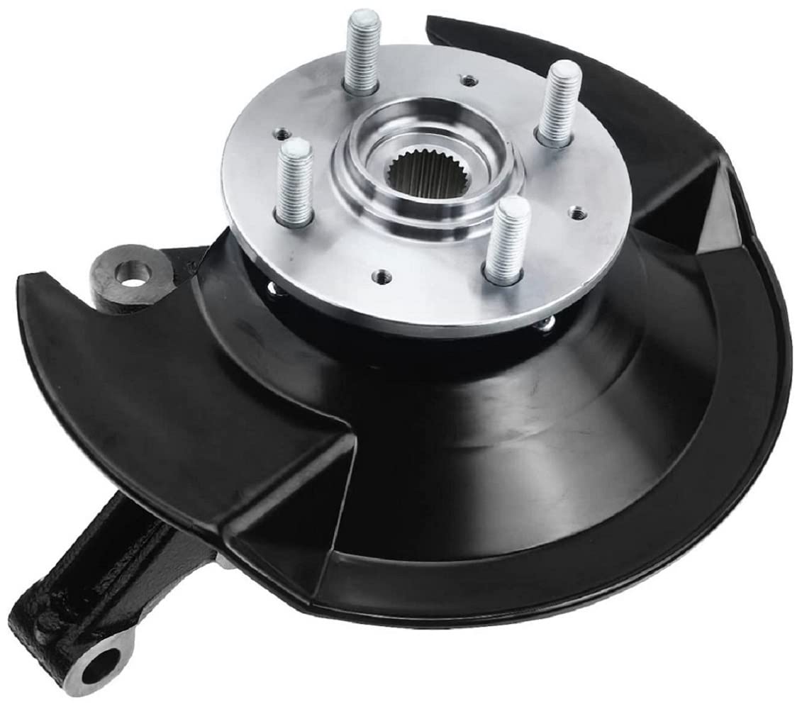 2003-2005 Honda Civic 1.7L L4 Steering Knuckle & Wheel Hub Bearing Assembly - Front Left Driver Side Replacement Part for CNG & Petrol Models - Perfect for Suspension Repair & Wheel Bearing Replacement