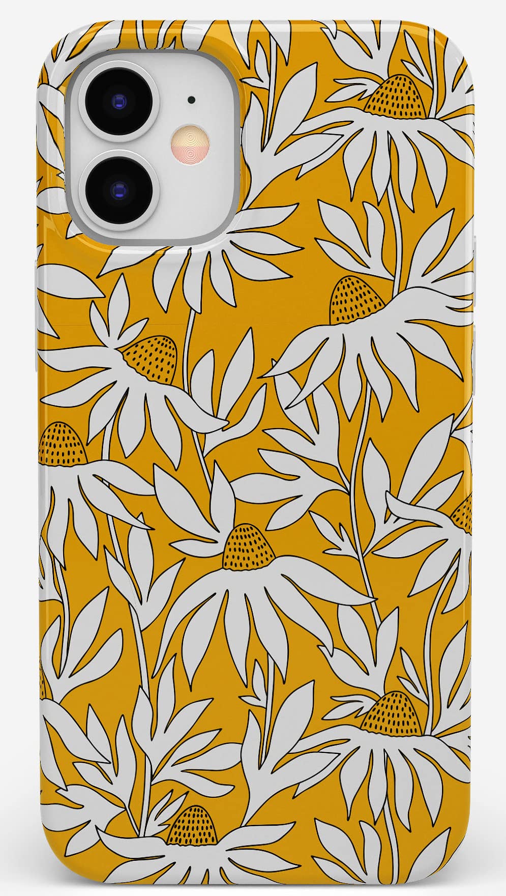 Casely iPhone 11 Case - Wild About You Yellow Wildflower Floral Design | Protective Phone Cover for Women & Girls | Perfect for Everyday Use, Work & Travel