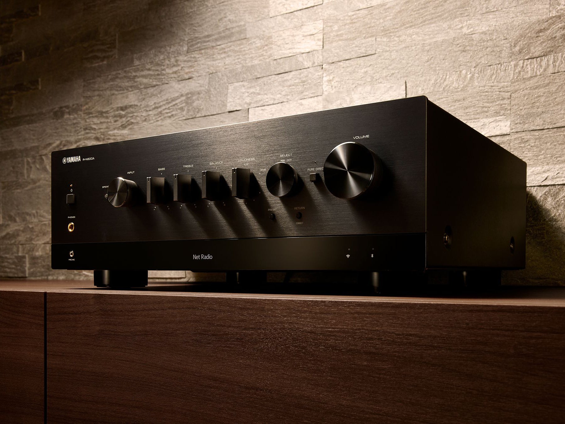 Yamaha R-N800A Stereo Integrated Amplifier - High-Fidelity Audio for Home Theater & Music Listening