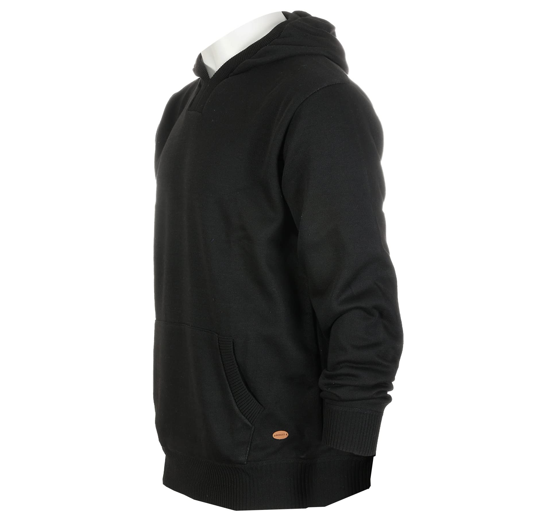 Gioberti Men's Knitted Pullover Hoodie Sweater with Soft Velvet Lining - Cozy Winter Wear for Casual Outings & Lounge Comfort