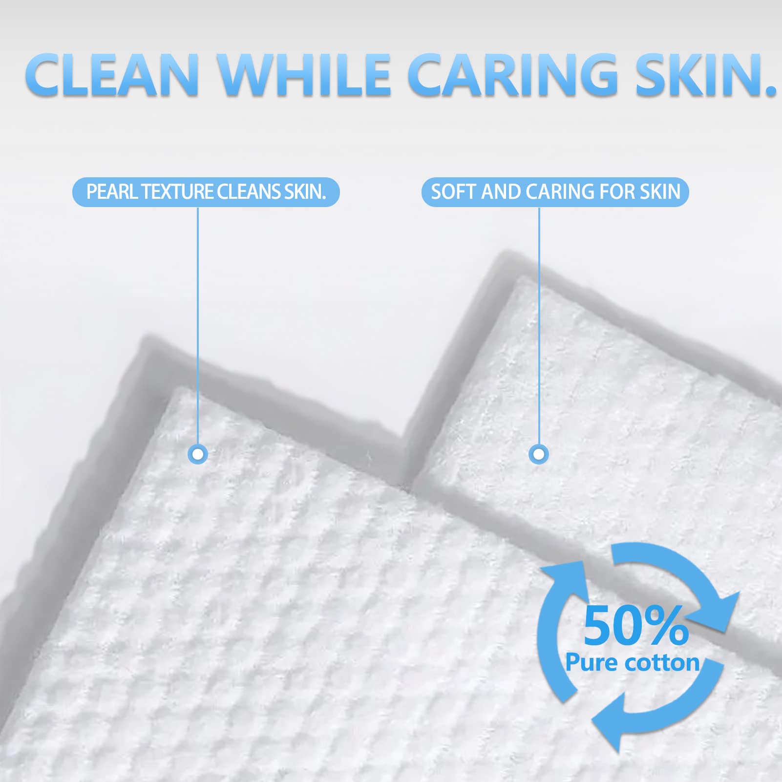 Clean Skin Club Disposable Face Towels - Hypoallergenic Facial Wipes for Sensitive Skin | Gentle Makeup Remover & Daily Cleansing for Acne-Prone Skin | Perfect for Travel, Gym & Skincare Routine