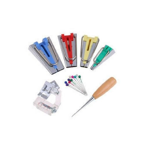 Bias Tape Maker Set - 1/2 Inch & 1 Inch Fabric Binding Tool for DIY Sewing, Quilting & Crafting - Perfect for Hemming, Edge Finishing & Garment Making
