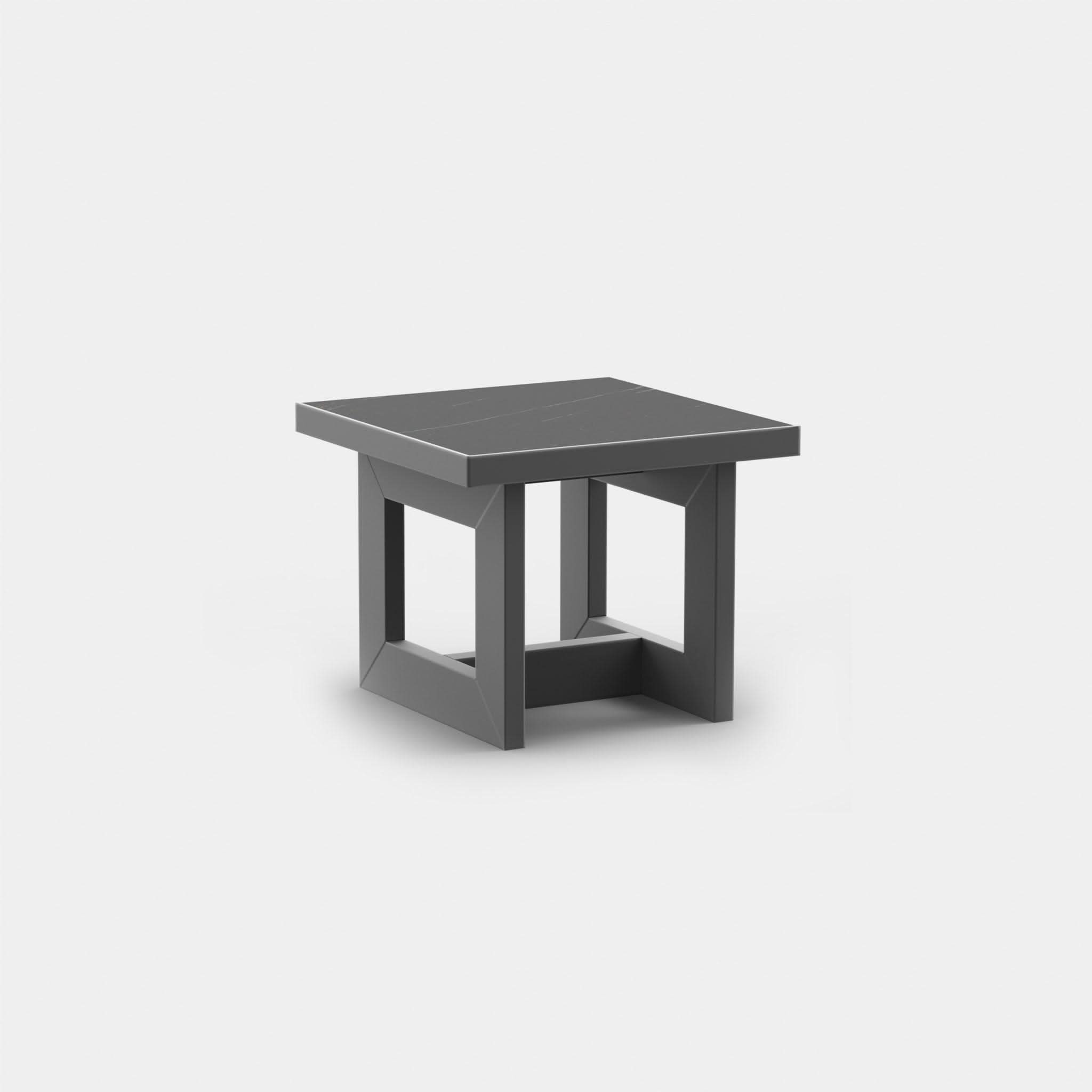 Hampton Side Table - Modern Nightstand with Storage Shelf for Bedroom, Living Room & Office | Small End Table with Sturdy Metal Frame & Wooden Top | Perfect for Home Decor, Reading Lamp & Alarm Clock