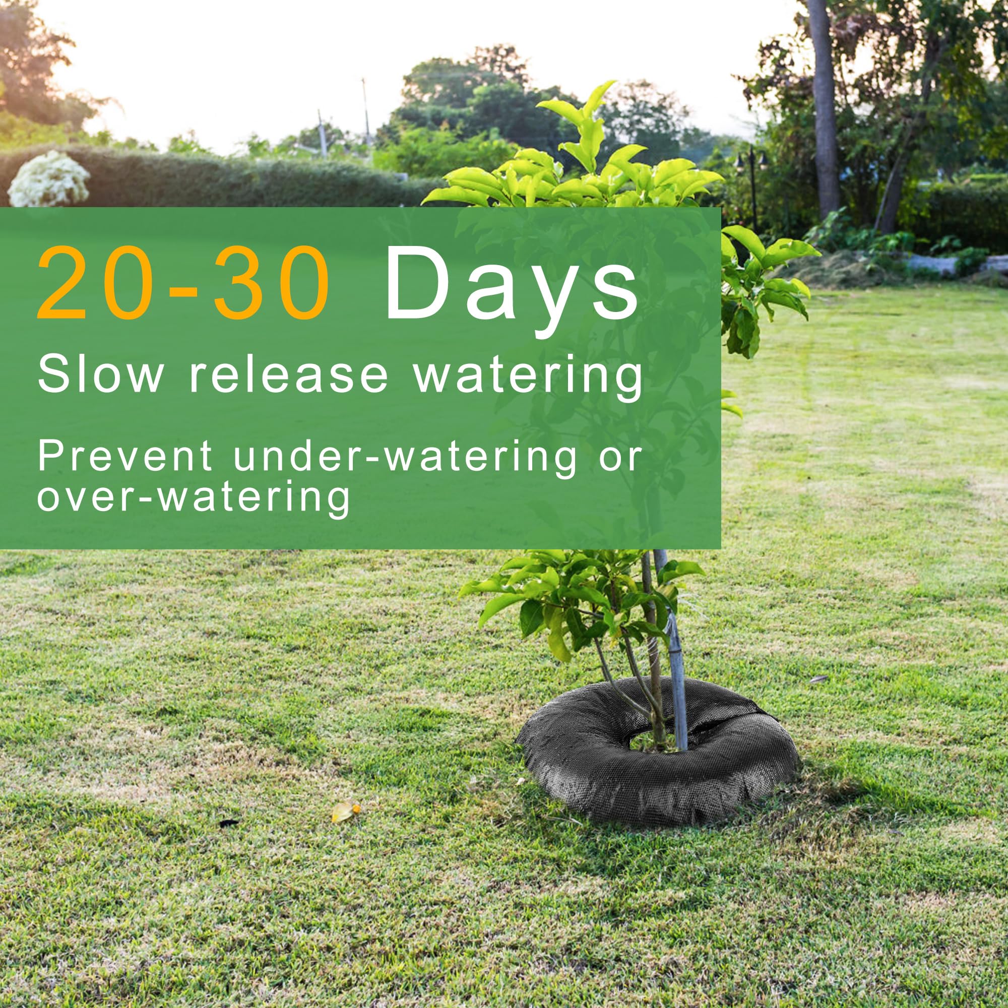 6PCS Tree Watering Rings - Automatic Refill & Slow Release System for Plants - Perfect for Garden, Lawn, and Outdoor Plant Care