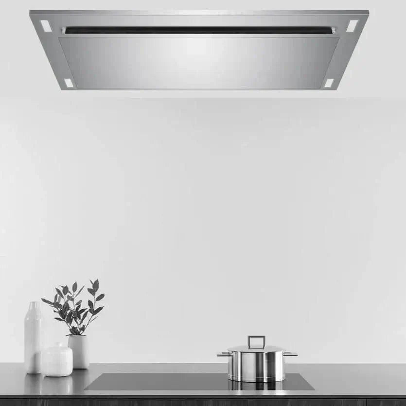 VICTORY Sunset 36 Inch 600 CFM Flush Mount Ceiling Range Hood with Multiple Color Options - Perfect for Modern Kitchens and Open Concept Living Spaces