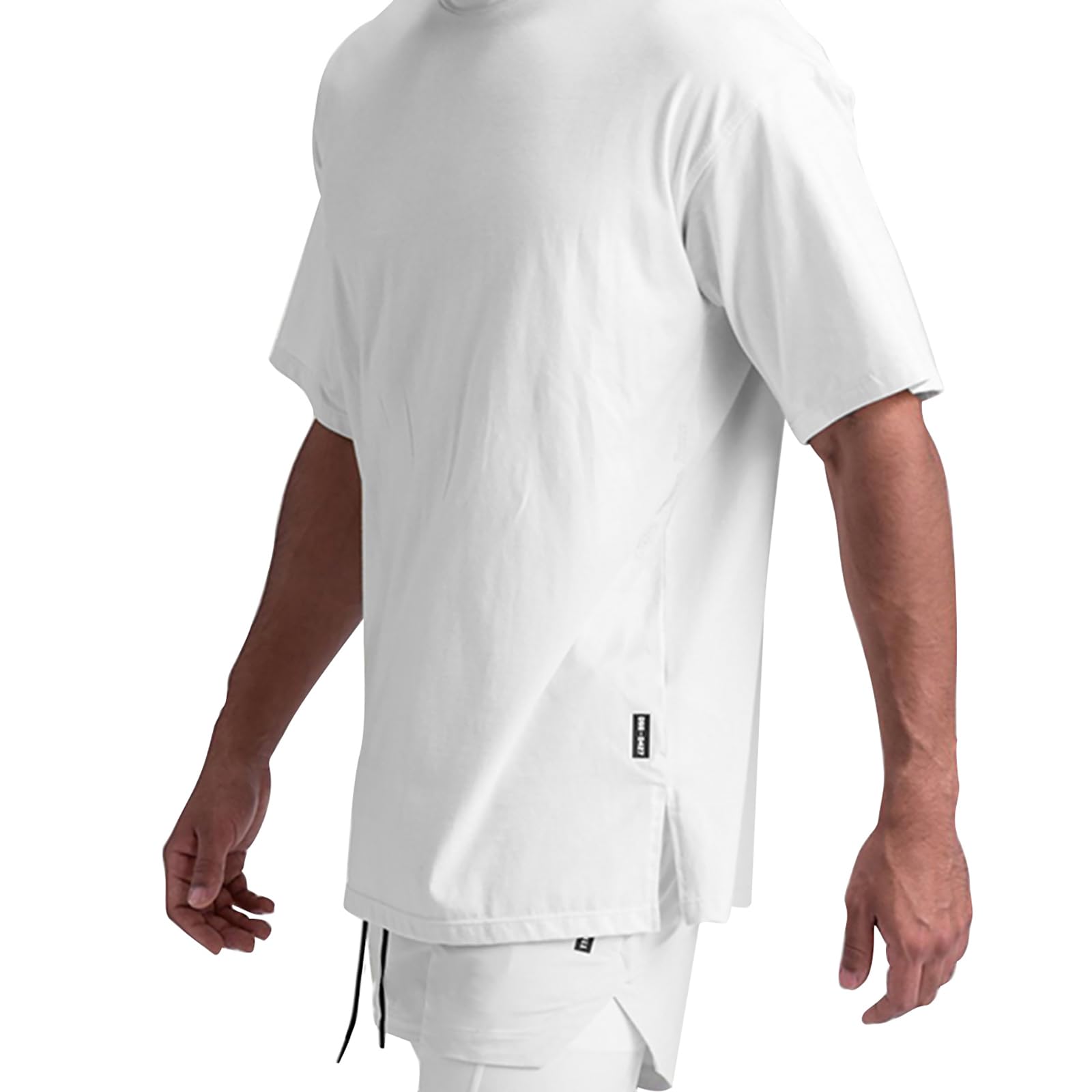 **Men's Oversized Workout T-Shirts - Lightweight Quick Dry Short Sleeve Crew Neck Athletic Tee for Gym, Running & Casual Wear**