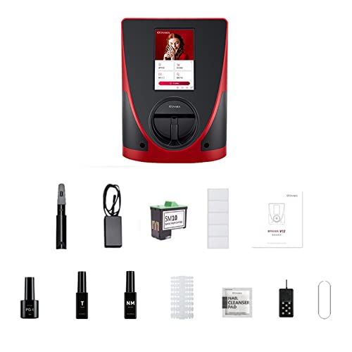 3D Nail Printer Machine - WiFi Enabled Digital Nail Art Printer with LCD Display | Portable Nail Printing Device for Home & Salon Use | Perfect for DIY Nail Art, Professional Manicures & Gift Giving