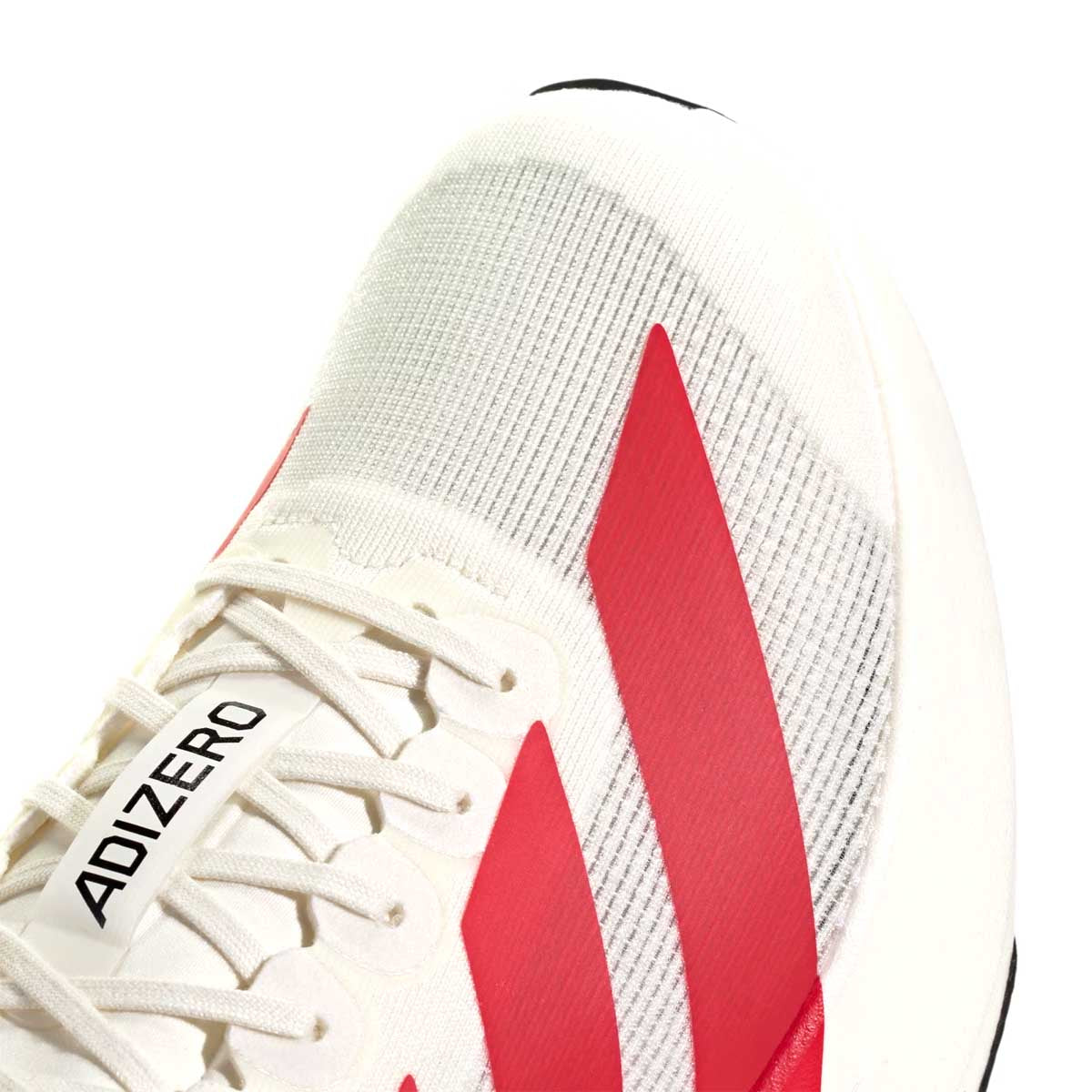 Adizero Evo SL Running Shoes - Men's Lightweight Performance Sneakers in Off White/Better Scarlet for Marathon Training & Road Running