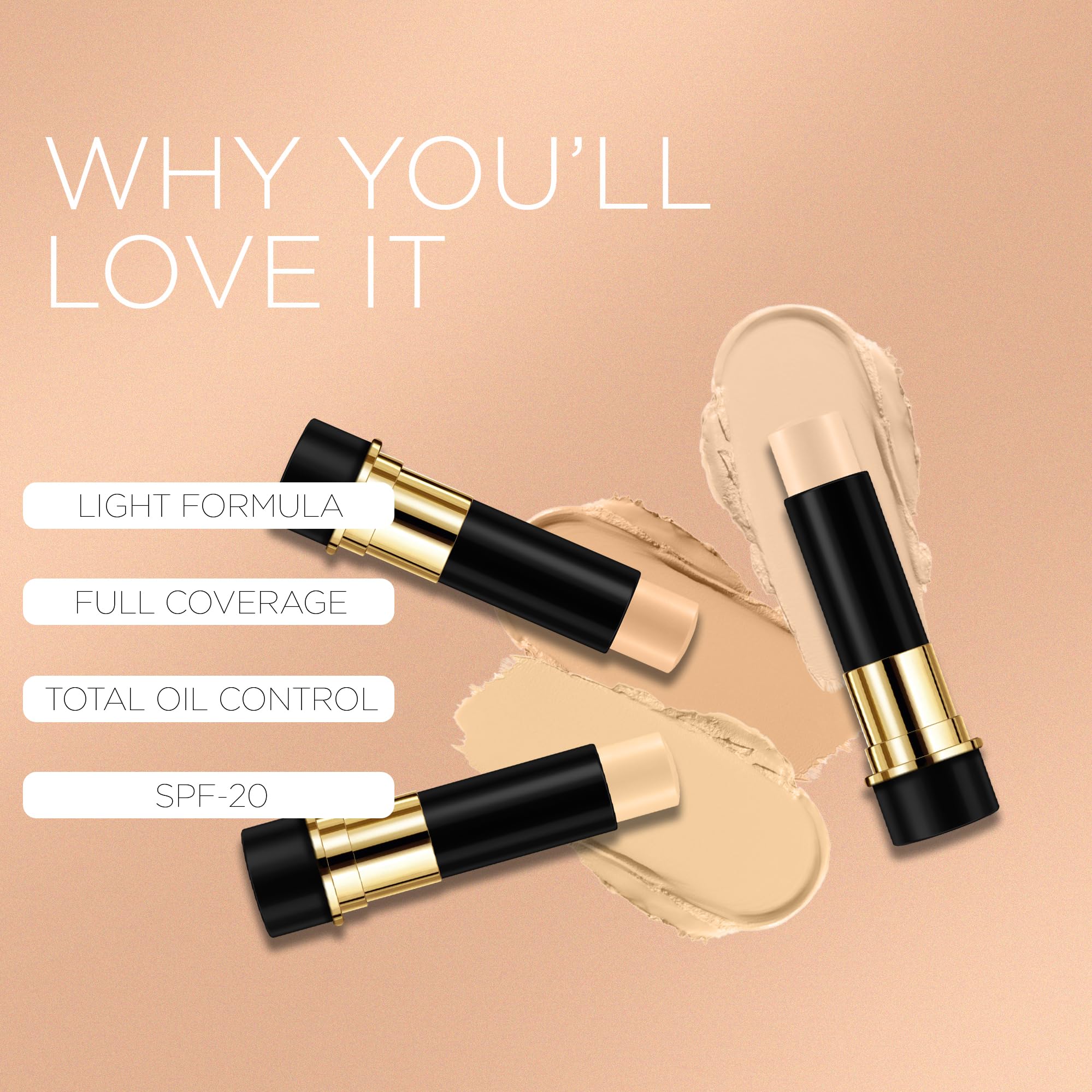 Seven Seas Ultra Light HD Pro Concealer - Oil Control, SPF 20, Long Lasting Coverage (Shade 03) | Perfect for Daily Makeup, Blemish Covering & Under Eye Brightening