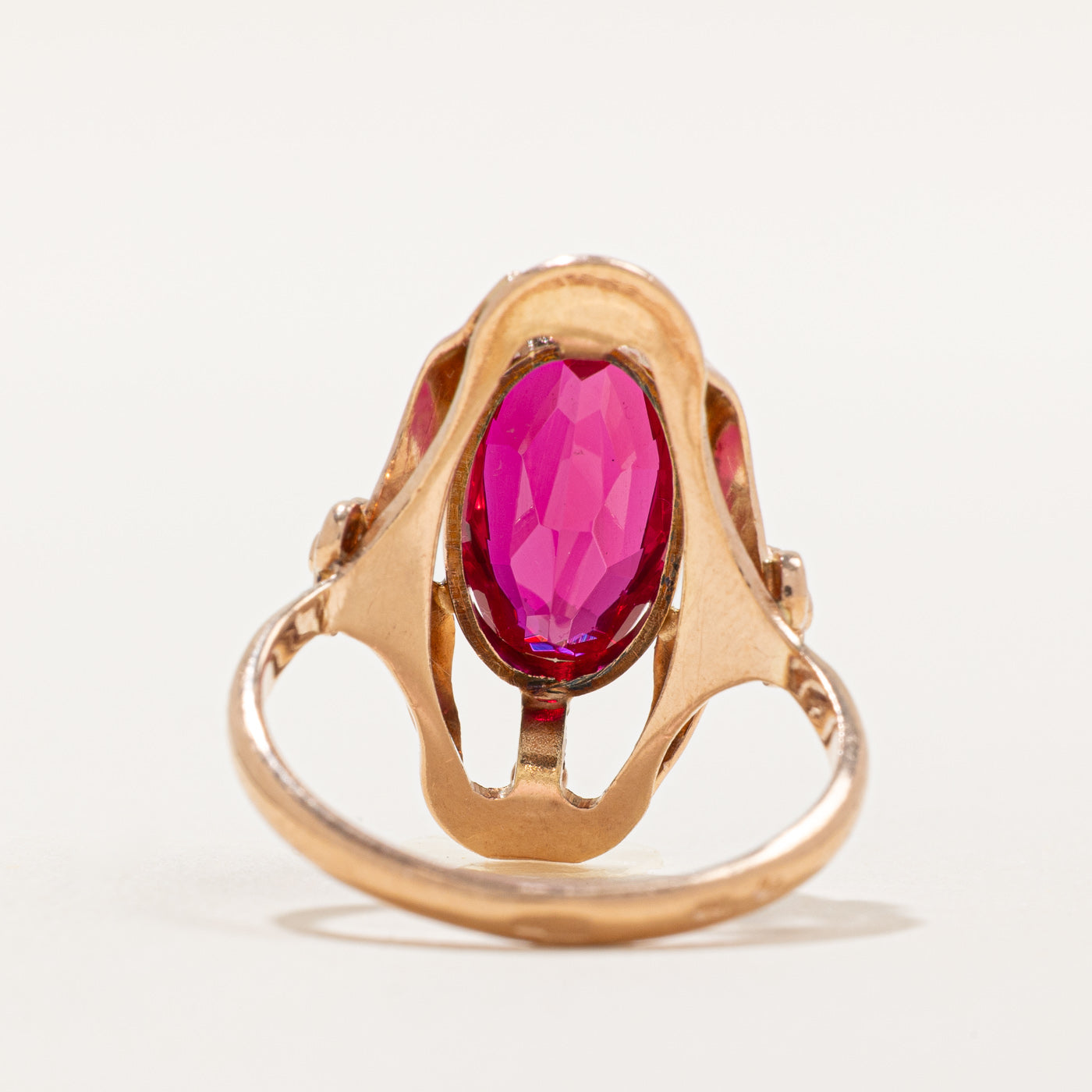 4.00ct Synthetic Ruby Cocktail Ring - Size 9.25 | Elegant Statement Jewelry for Evening Parties, Weddings & Special Occasions