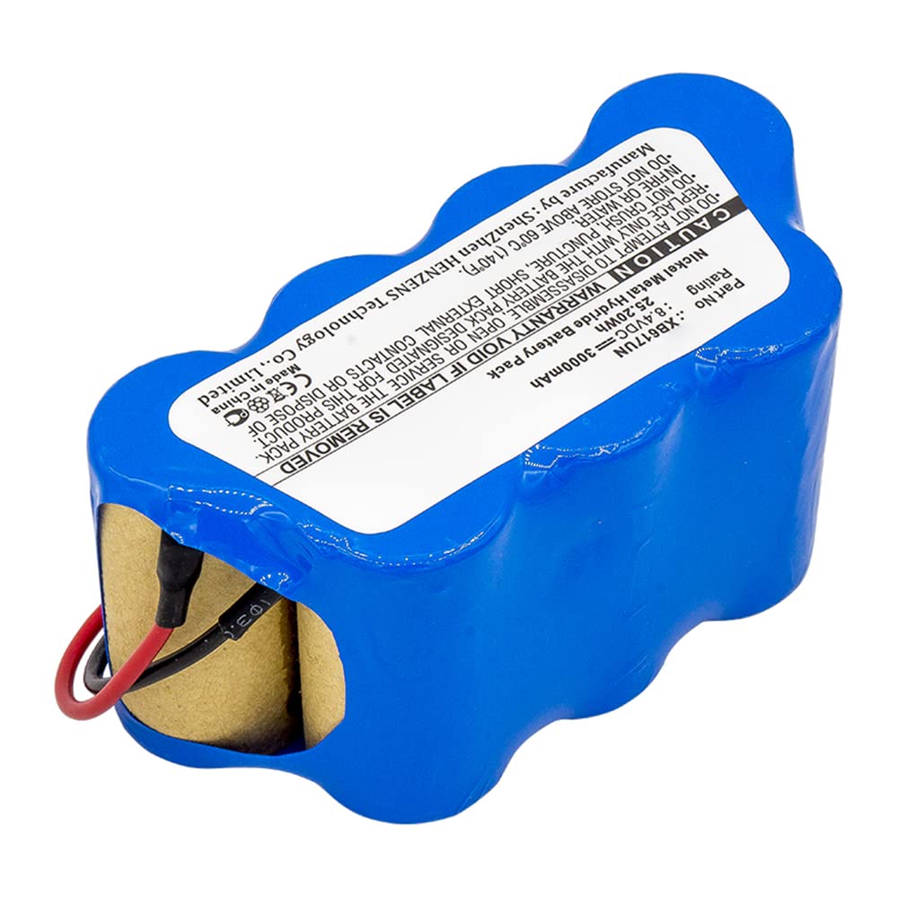 Synergy Digital 8.4V 3000mAh Ni-MH Replacement Battery for Shark UV615K & XB617UN Vacuum Cleaners - Ultra High Capacity Power Supply for Shark Cordless Vacuums - Perfect for Home Cleaning, Pet Hair Removal & Car Detailing