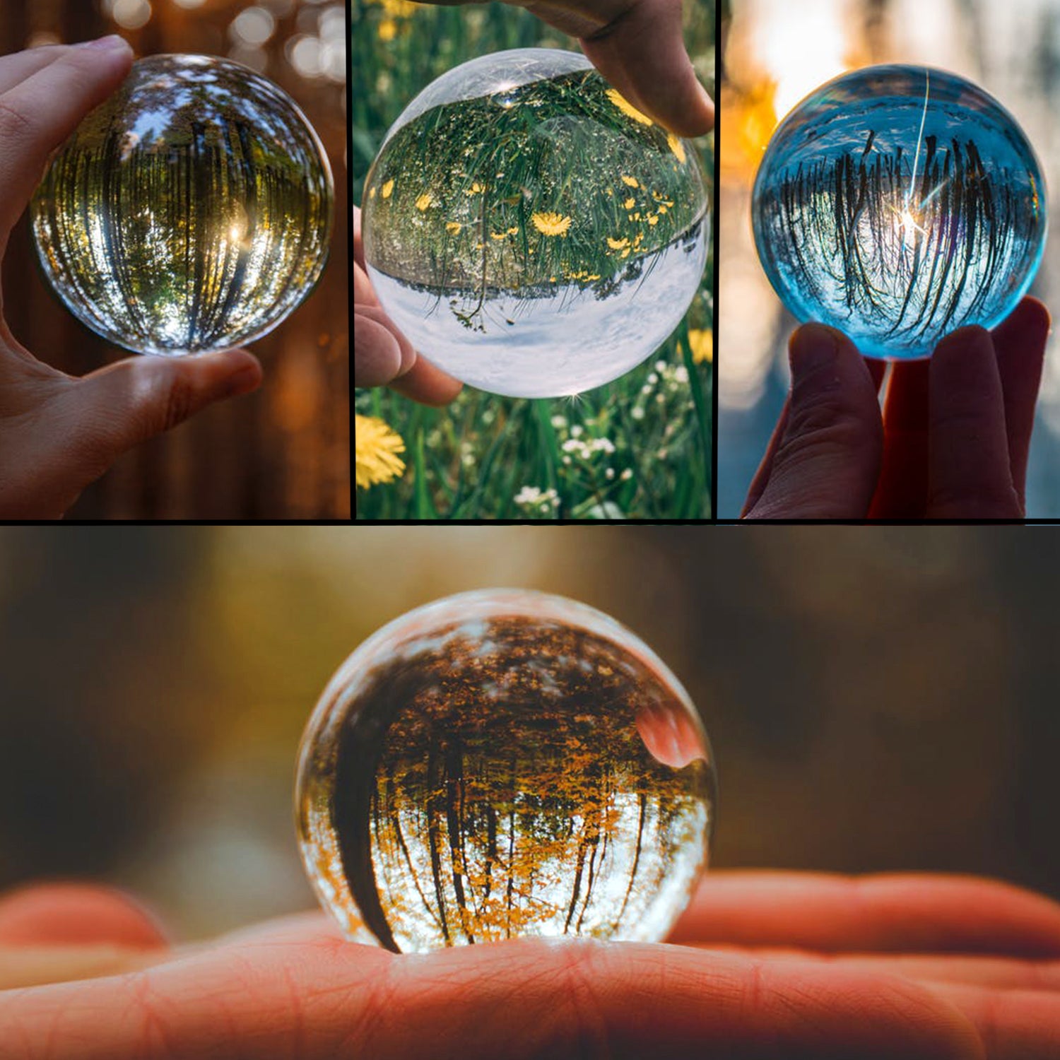 NEEWER 80mm/3 Inch Clear Crystal Ball Globe for Photography, Meditation & Home Decor - Perfect for Landscape Shots, Spiritual Practices & Interior Design