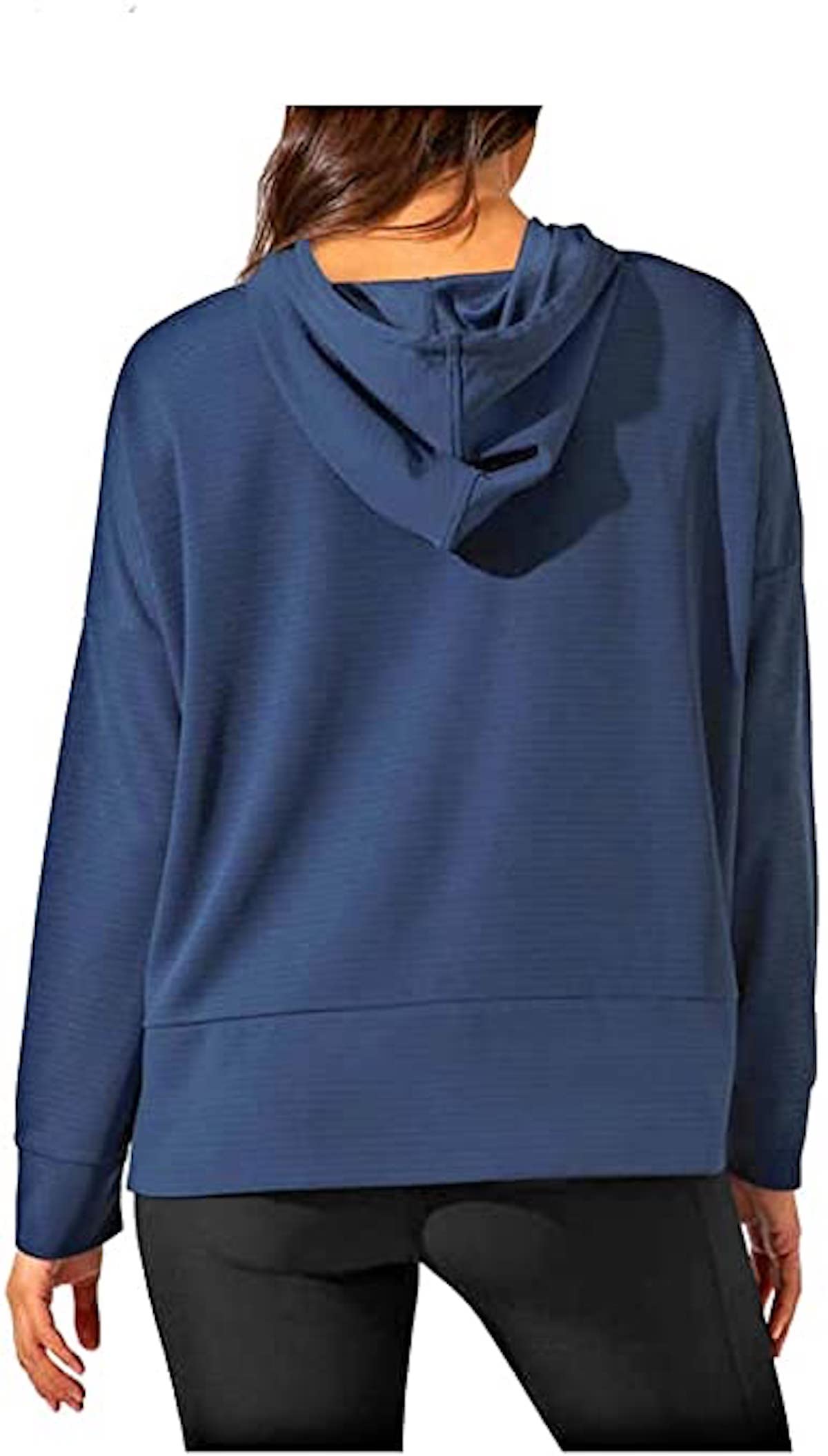 Mondetta Women's Ottoman Hoodie - Soft Fleece Pullover, Iron Blue, XS - Cozy Casual Wear for Outdoor Activities & Lounge