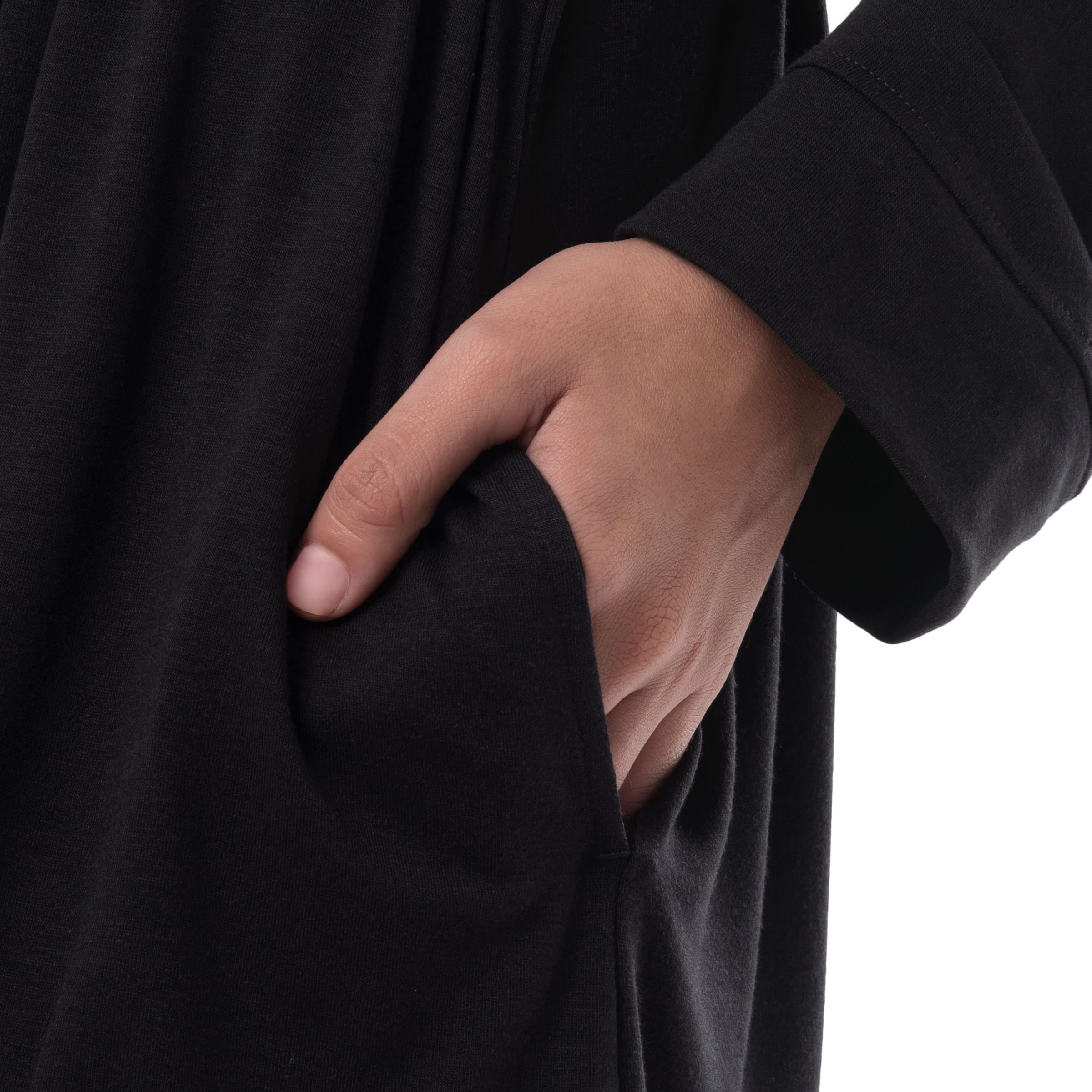 Fruit of the Loom Women's Breathable Cotton Robe - Soft Lounge Robe for Home, Spa & Relaxation